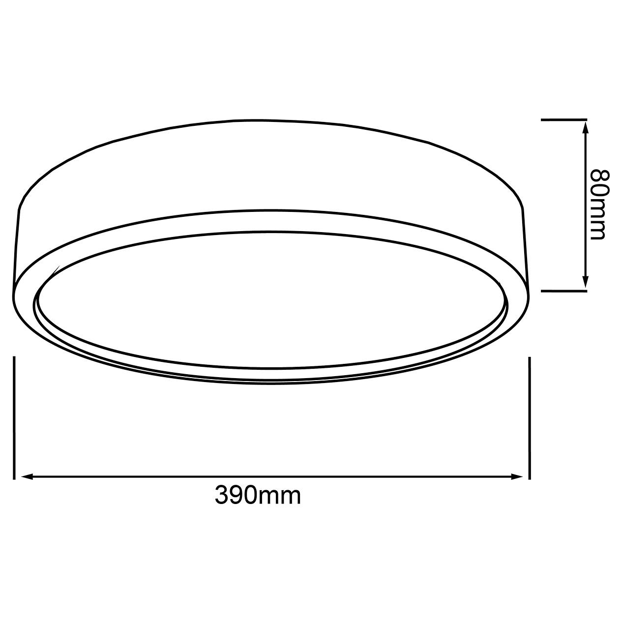 LED-Deckenleuchte Slimline Acrylglas Eisen