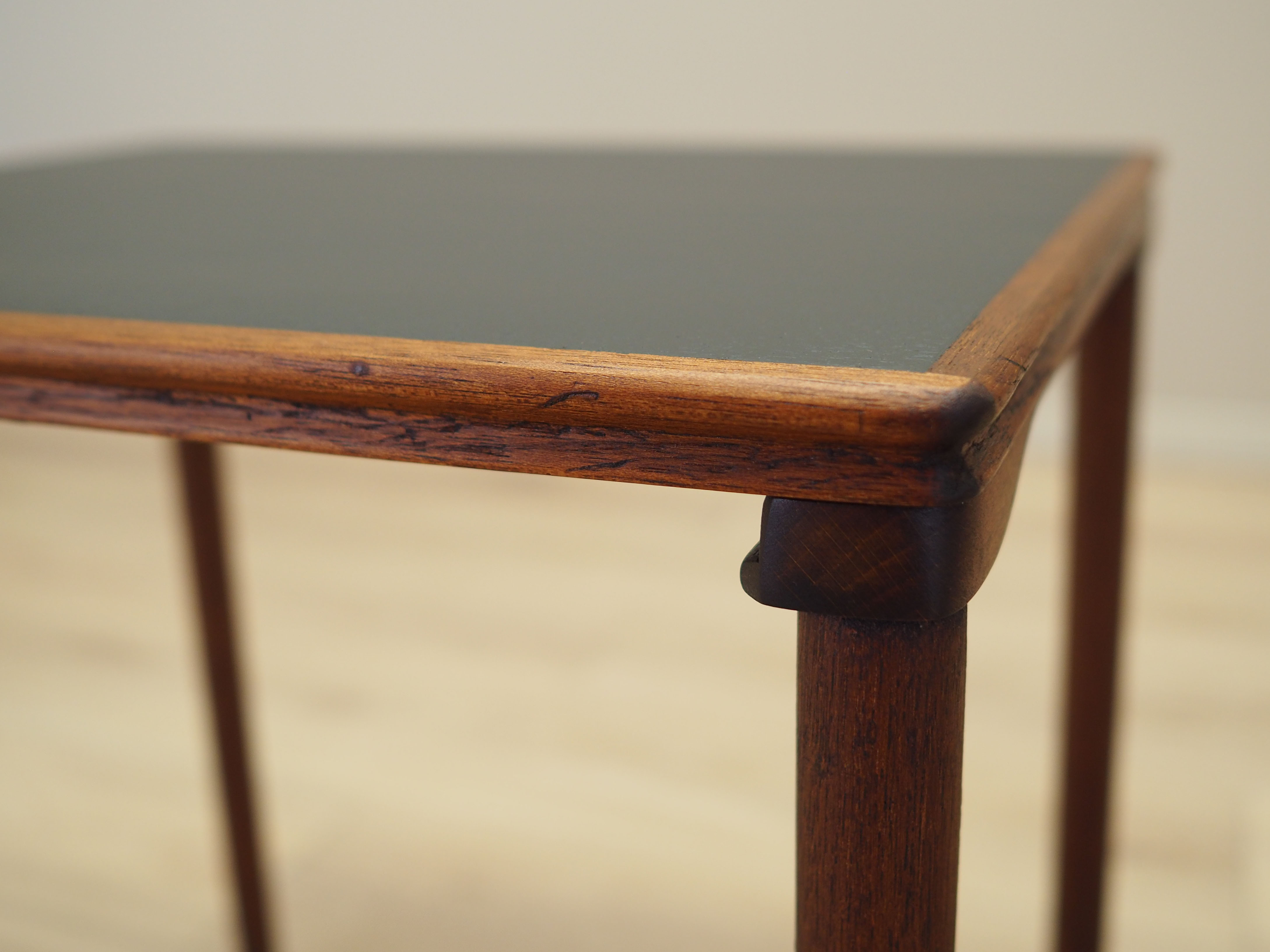 2x Side table Teak wood 1970s