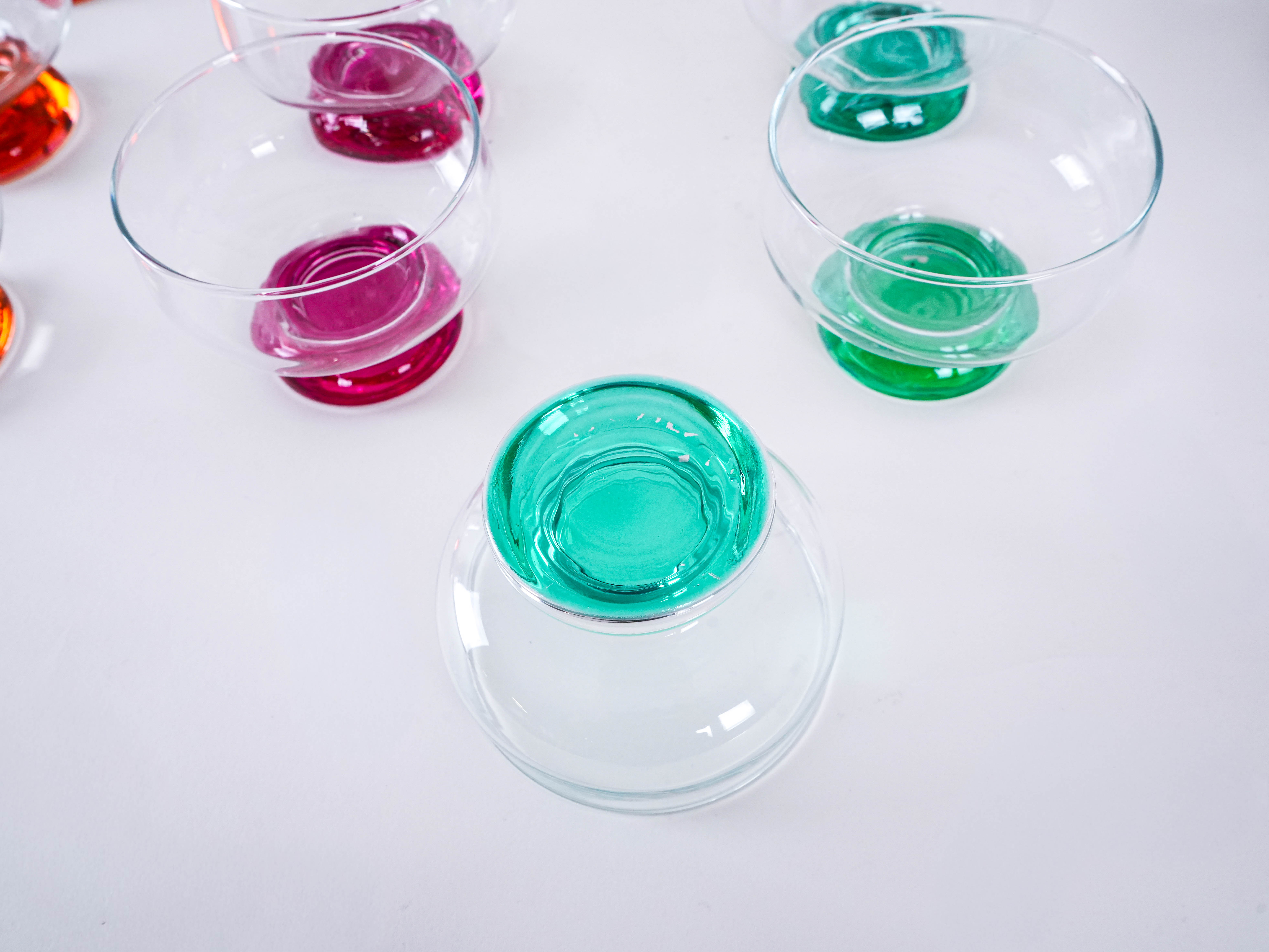 Dessert Bowl Set Multicolored 1970s