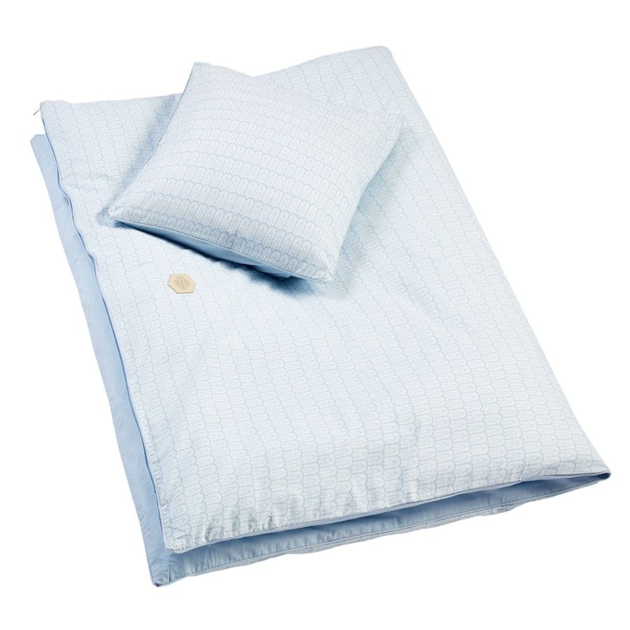Biancheria da letto per neonati in cotone biologico Nordic Blue