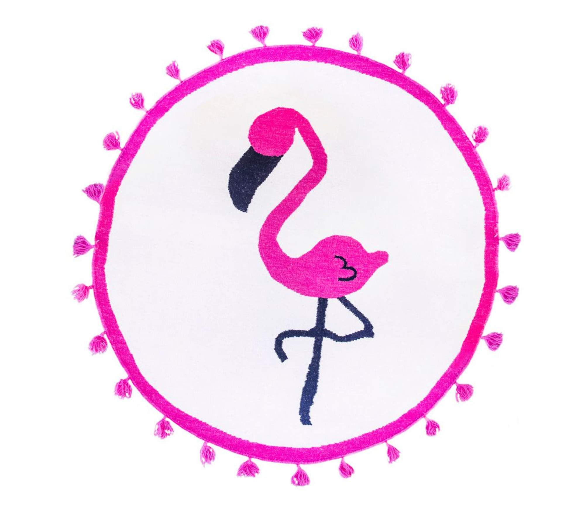 Runder Teppich Flamingo Pink 140 cm