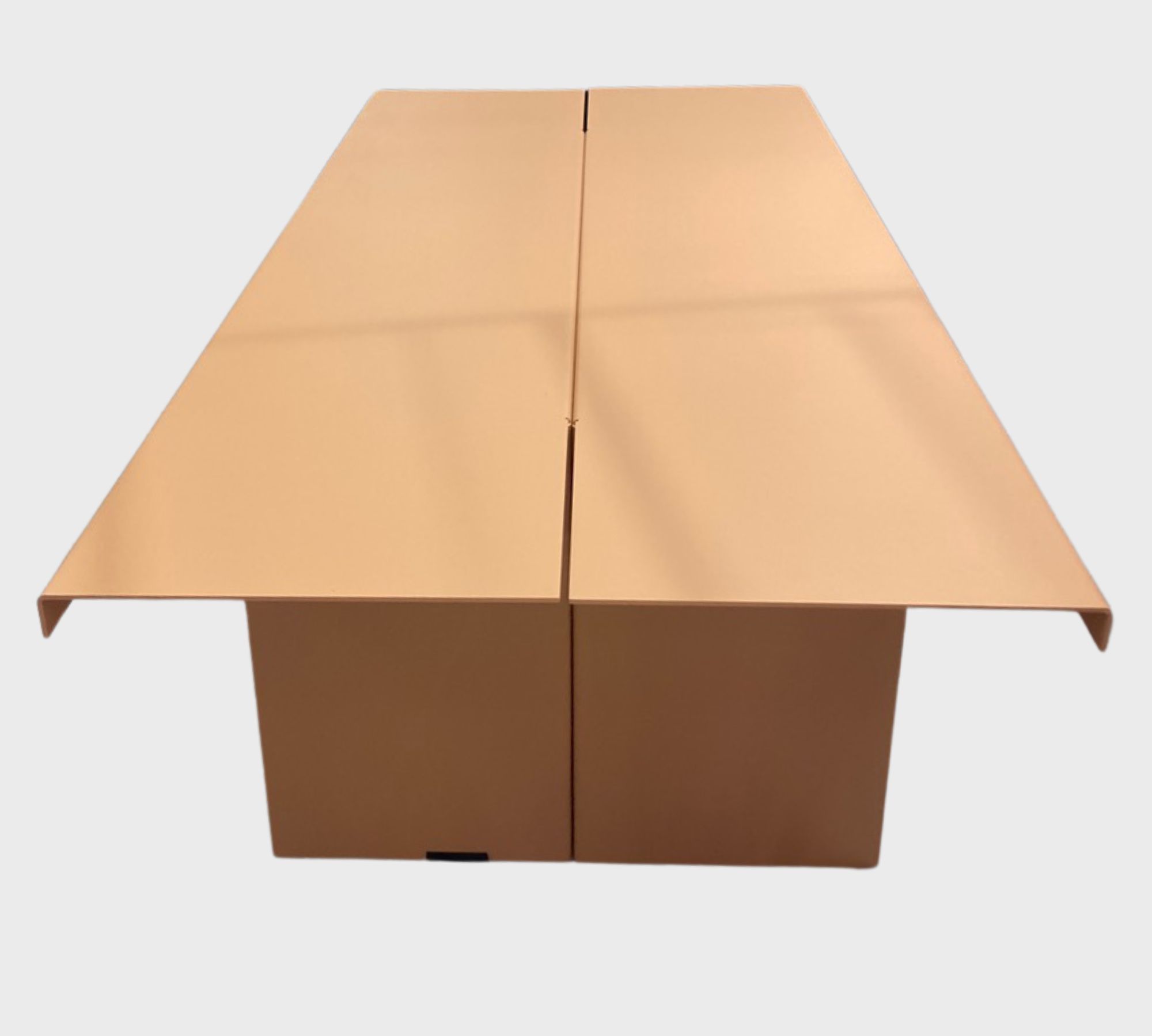 Zebe Bank Low powder-coated steel Apricot