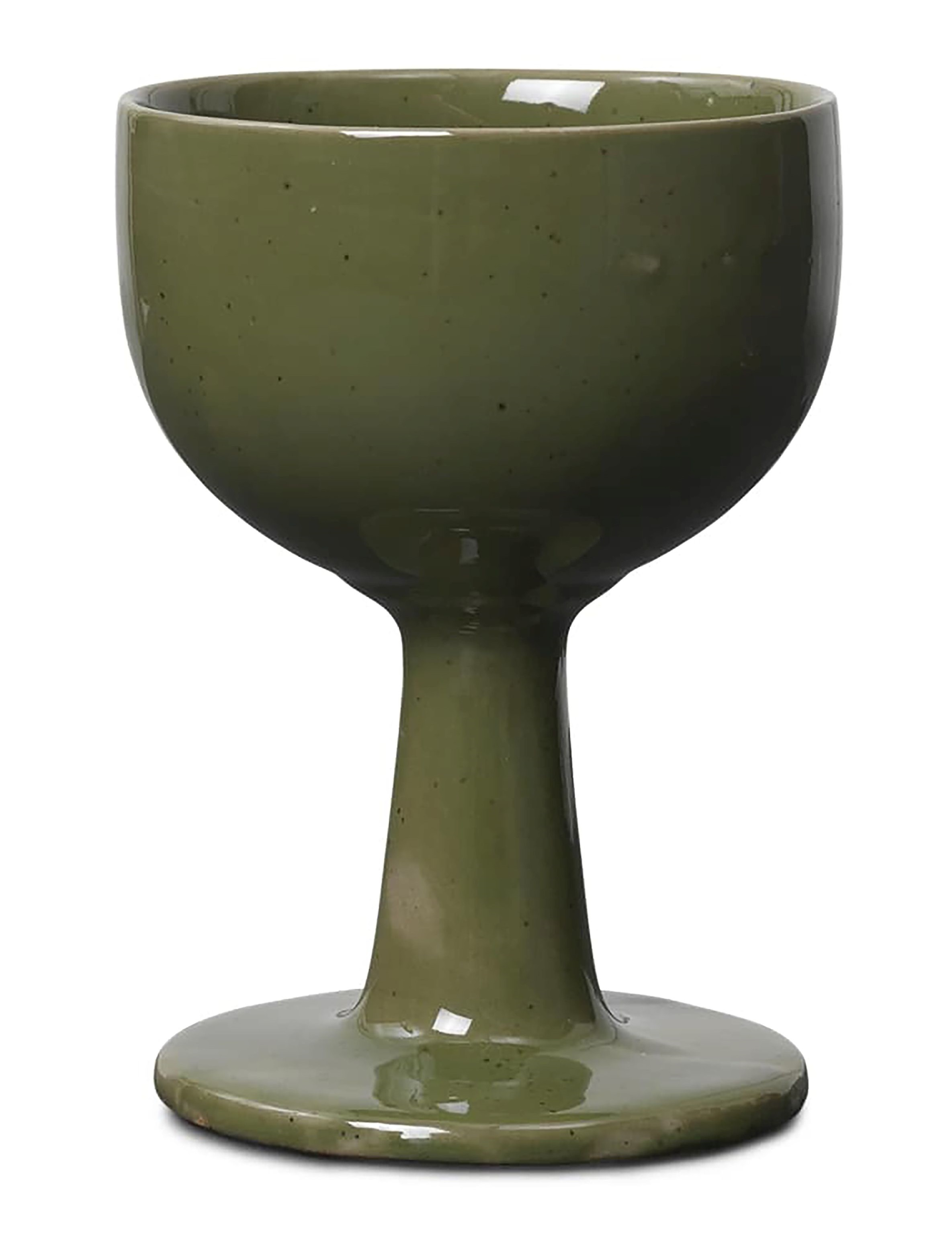 Floccula Weinglas Steinyeug Reaktive Glasue Grün