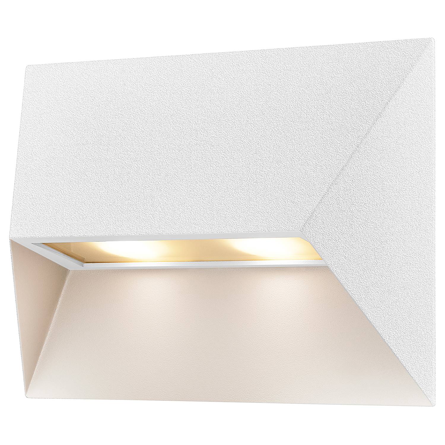 2-Flammig Wandleuchte Pontio Aluminium Weiß
