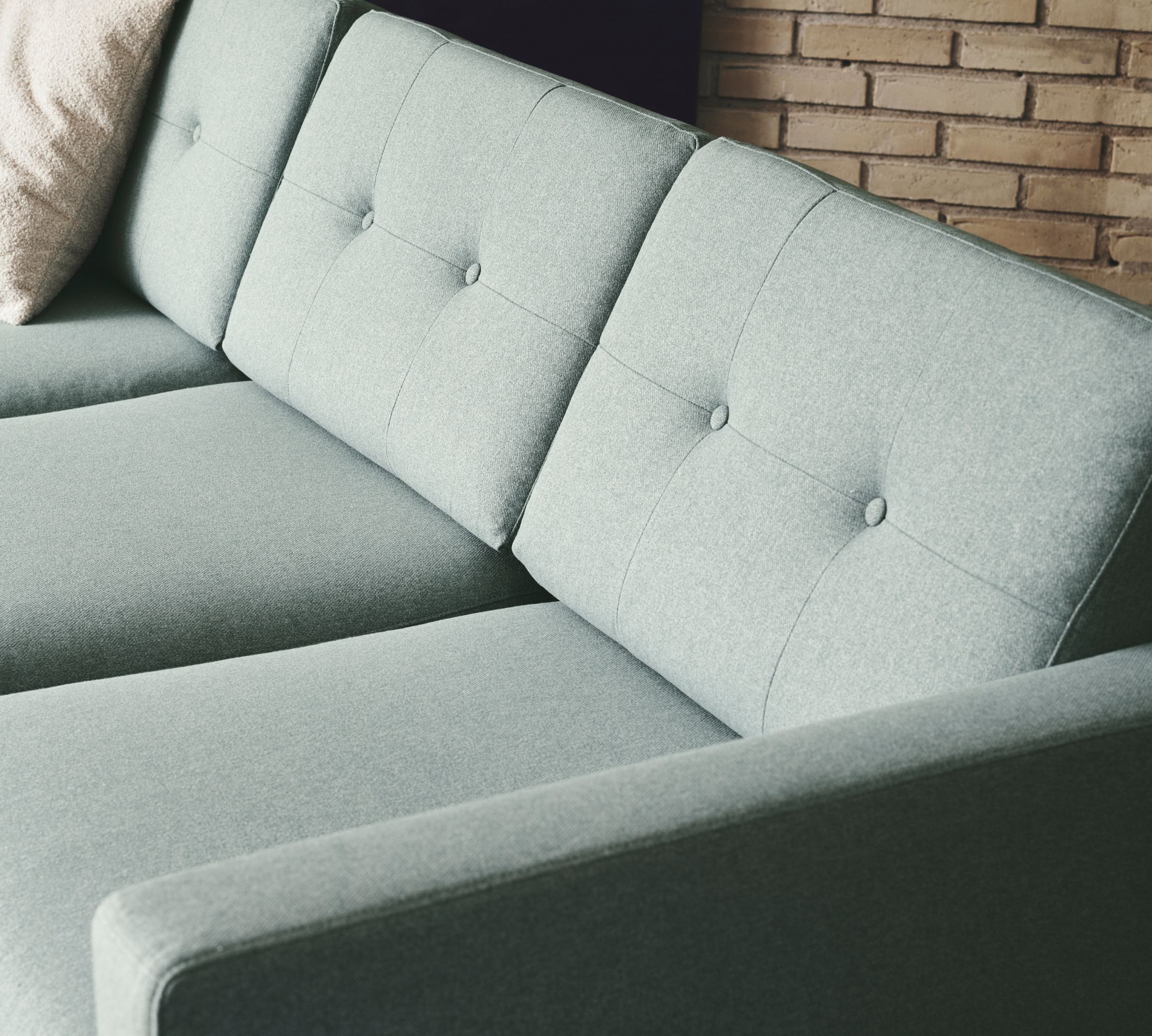 Conrad Sofa Récamiere Rechts Fabio Grey Green