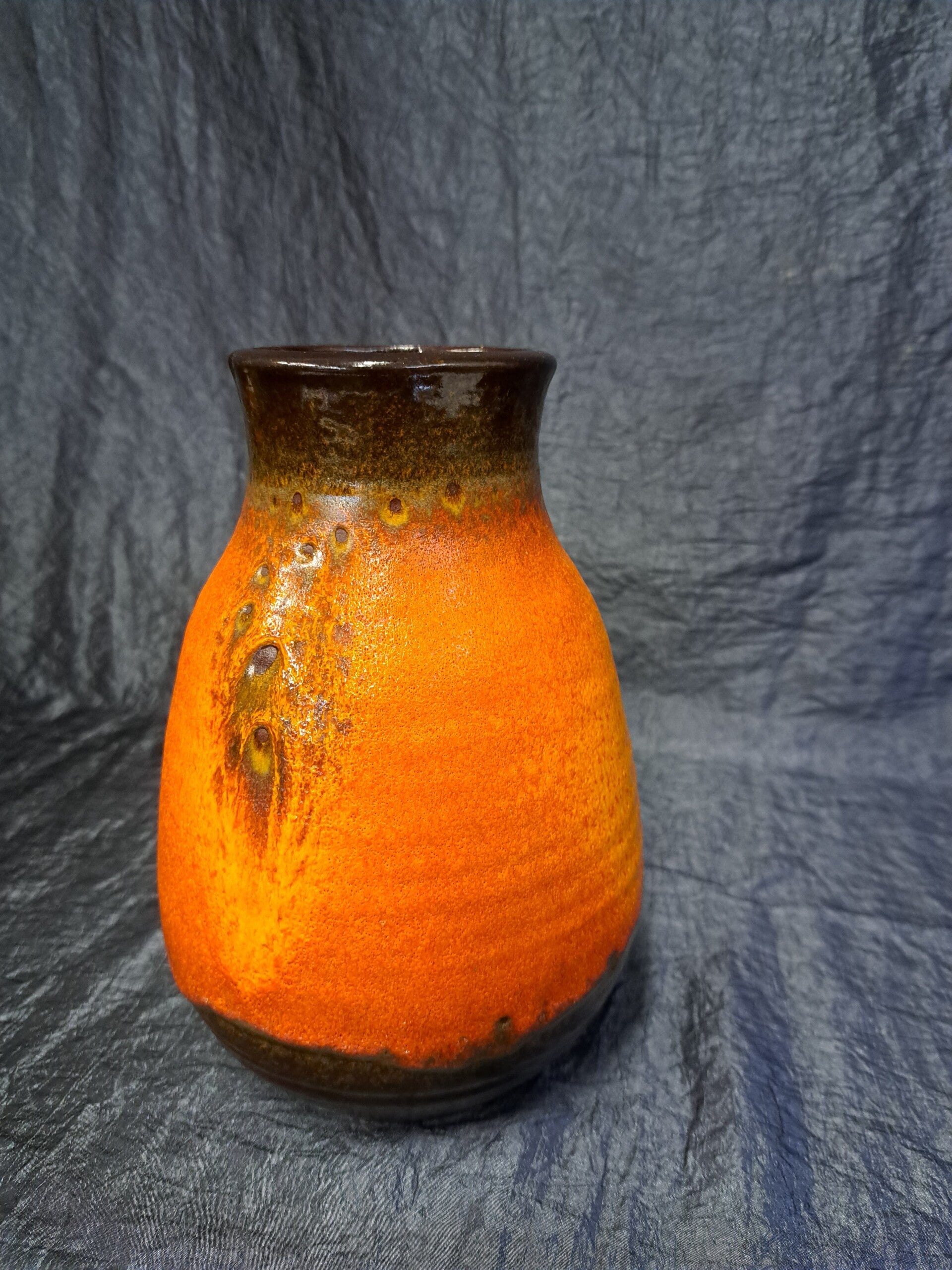 Fat Lava Vase Keramik Orange