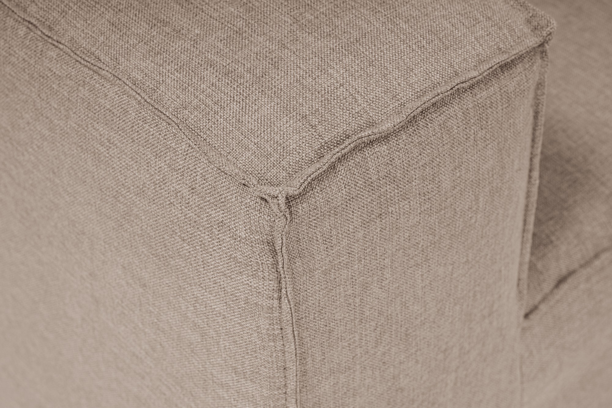 Divano modulare sinistro 1 posto marrone