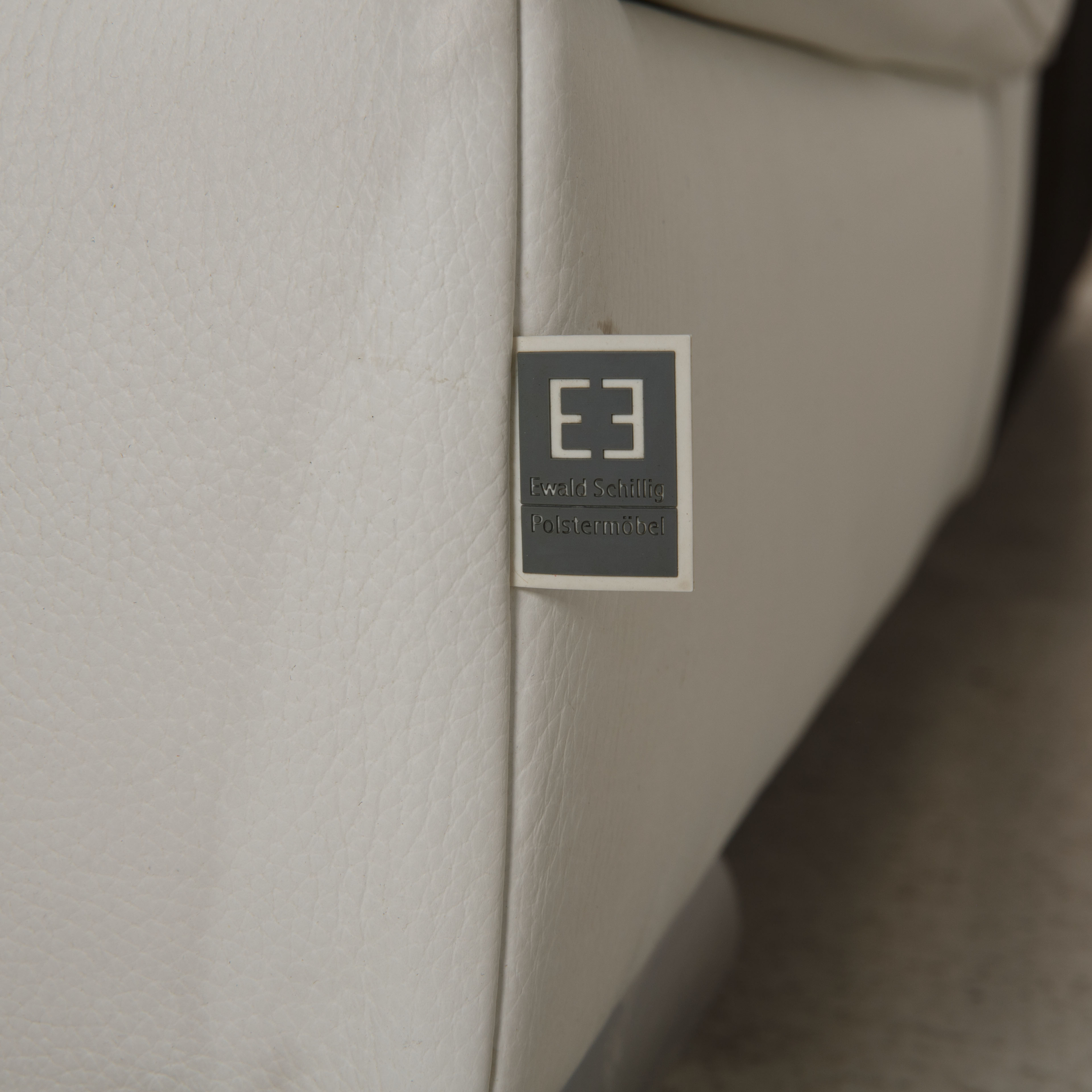 Donna Ecksofa Leder Weiß