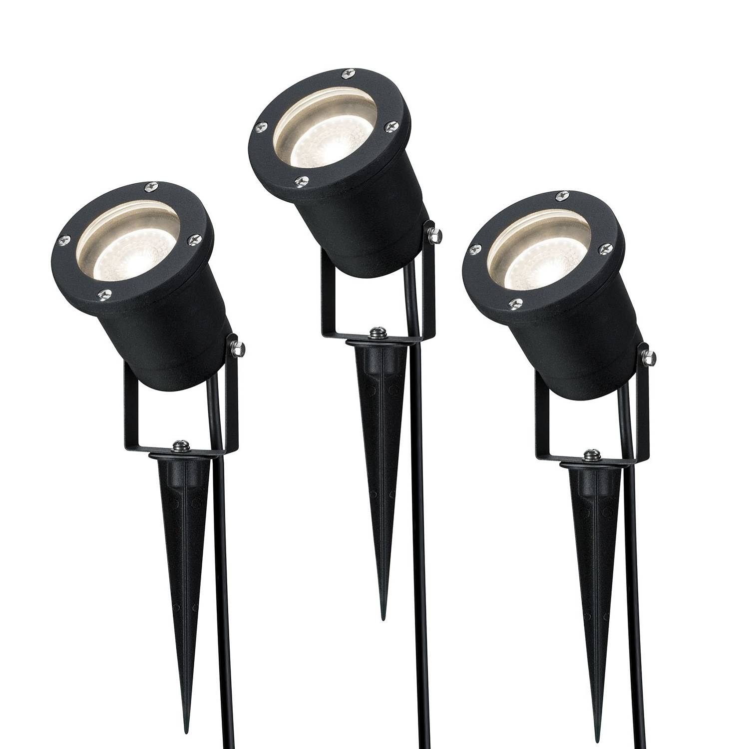 LED-Erdspieß Quorn Schwarz