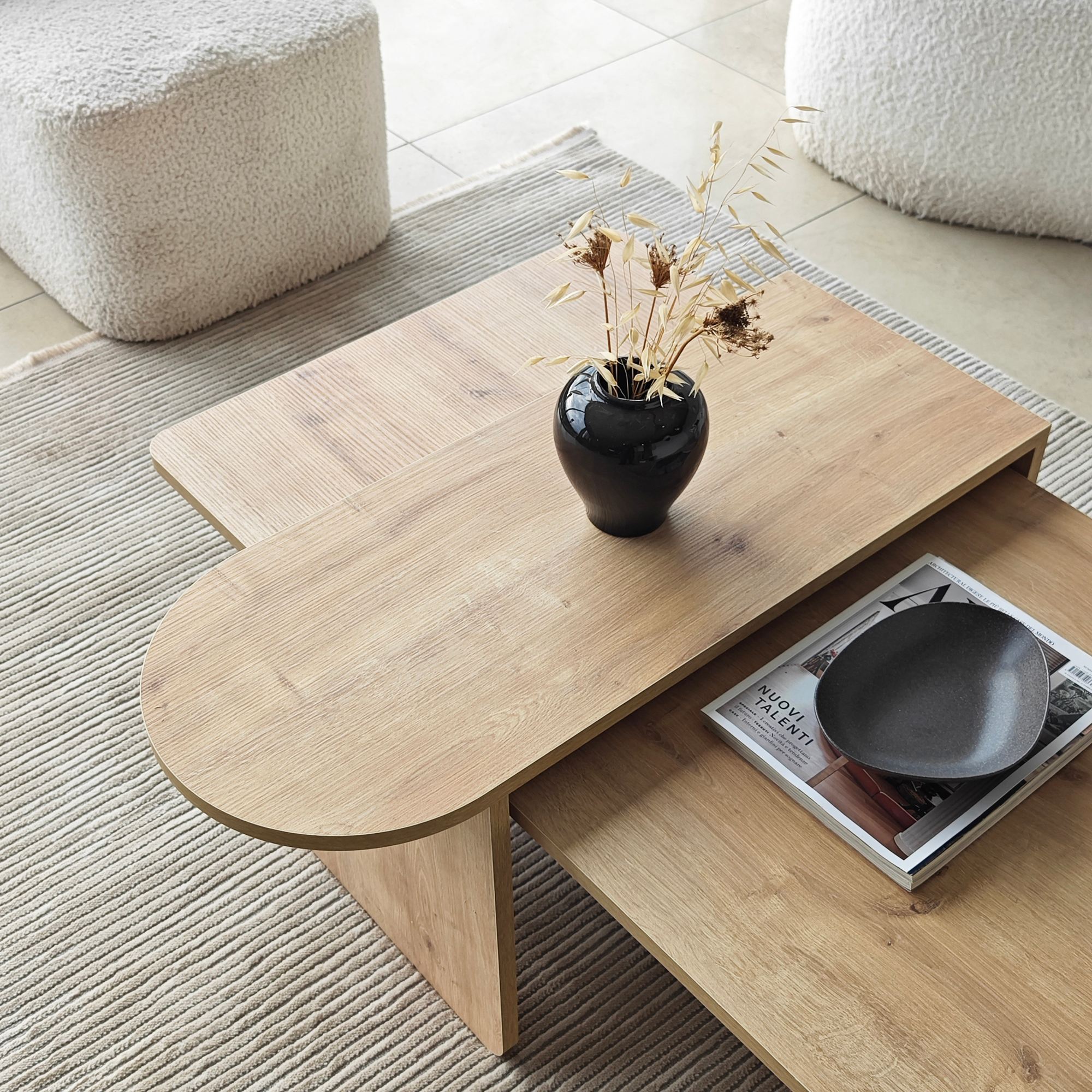 Paris Coffee Table Oak Look Brown