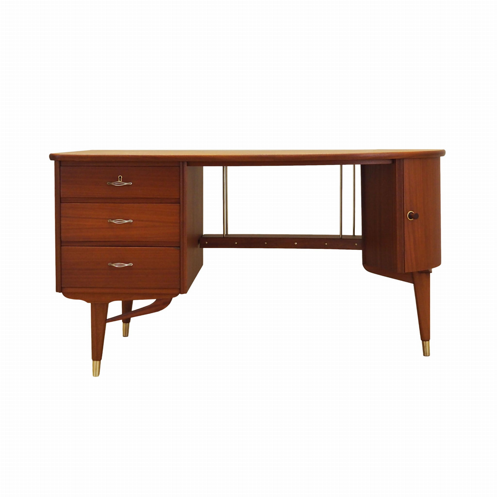 Mahogany Schreibtisch 1960 Jahre