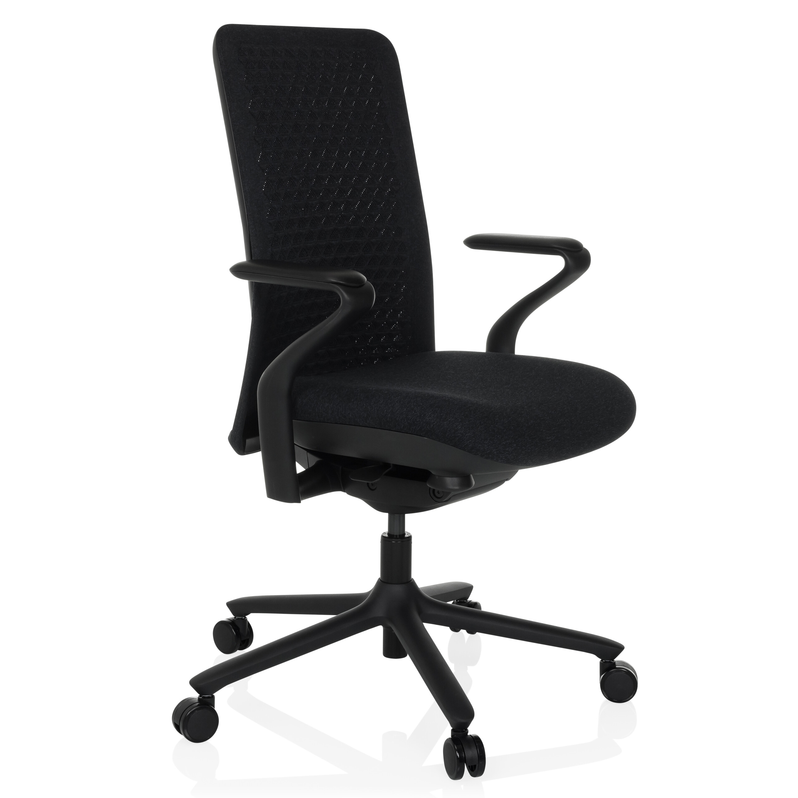 VERVIO Bürostuhl Netzstoff Schwarz