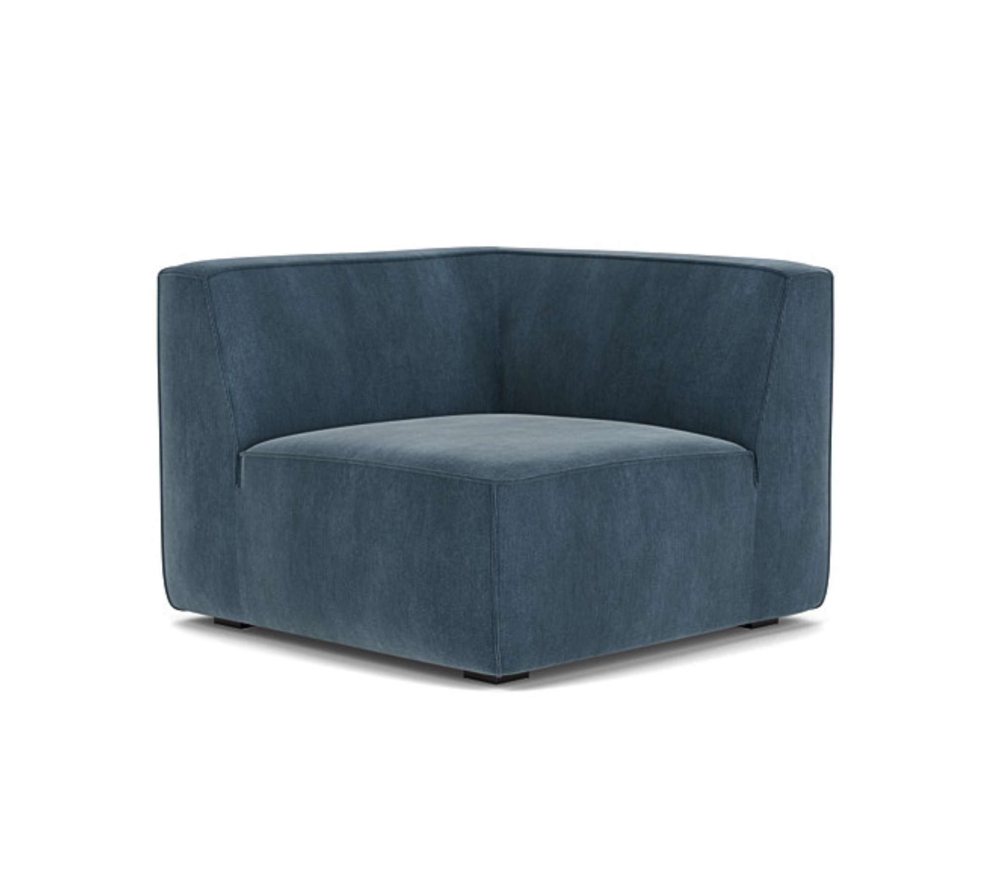Dane 1-Seater Corner Module Left Sorrento Steel Blue