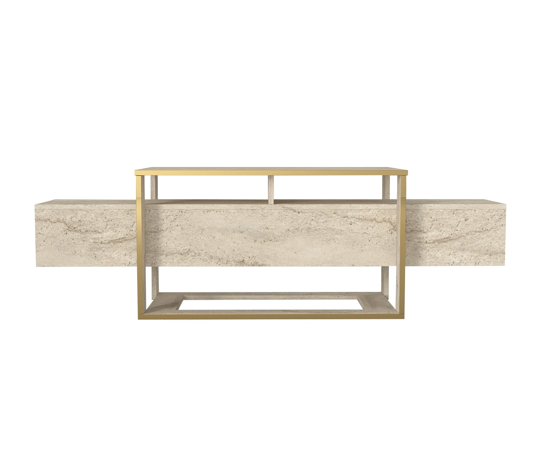 Bianco TV-Ständer Travertin