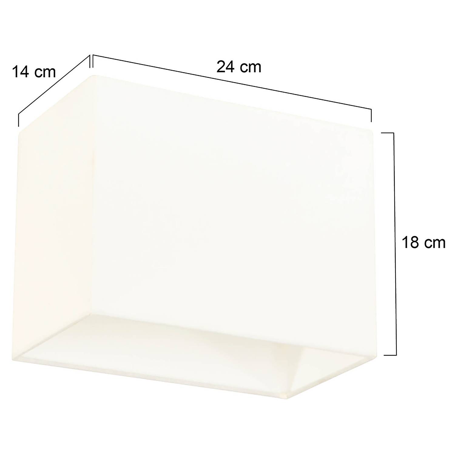 Type D Lampshade Cotton White