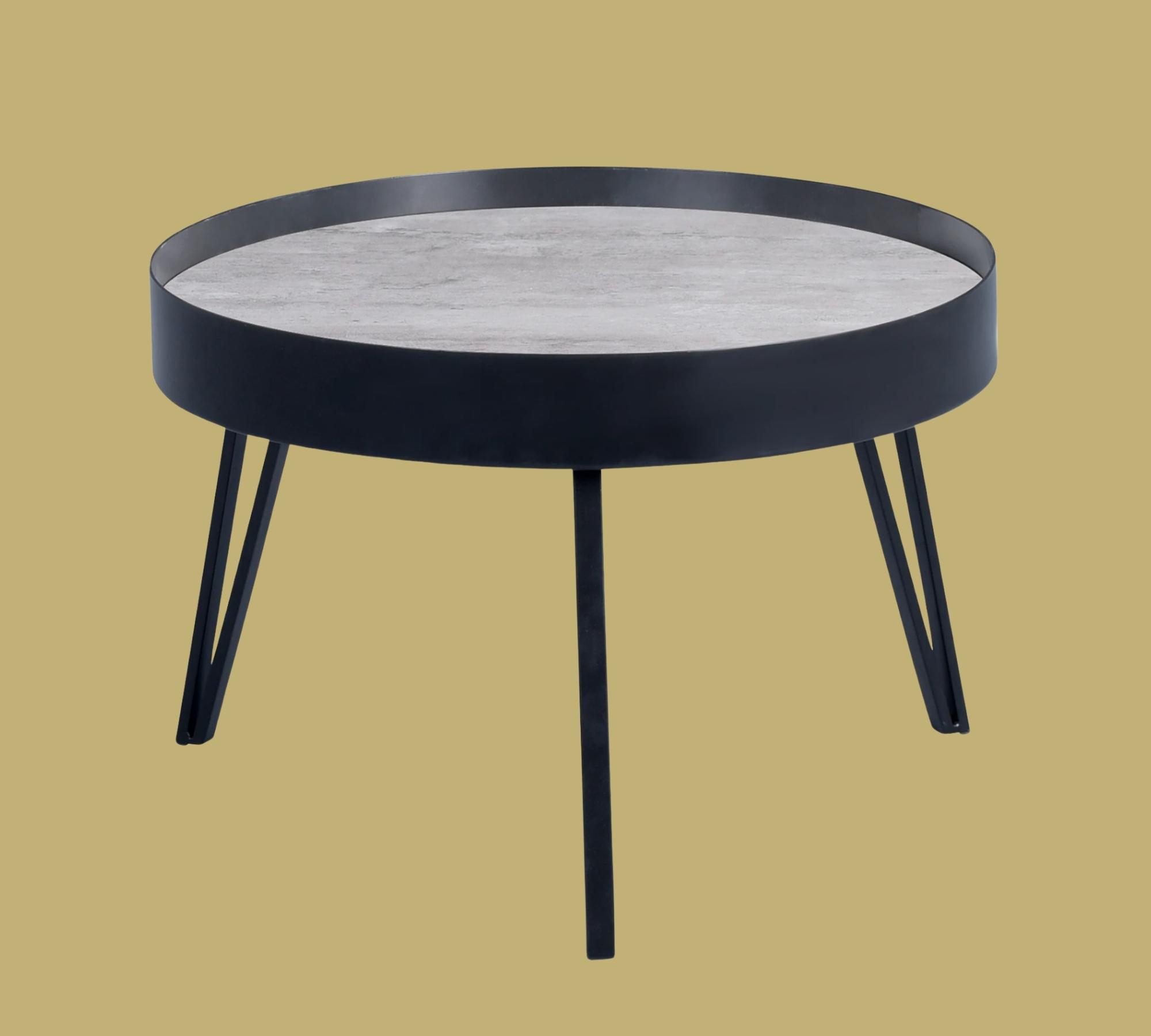 Couchtisch Beton Dekor Schwarz