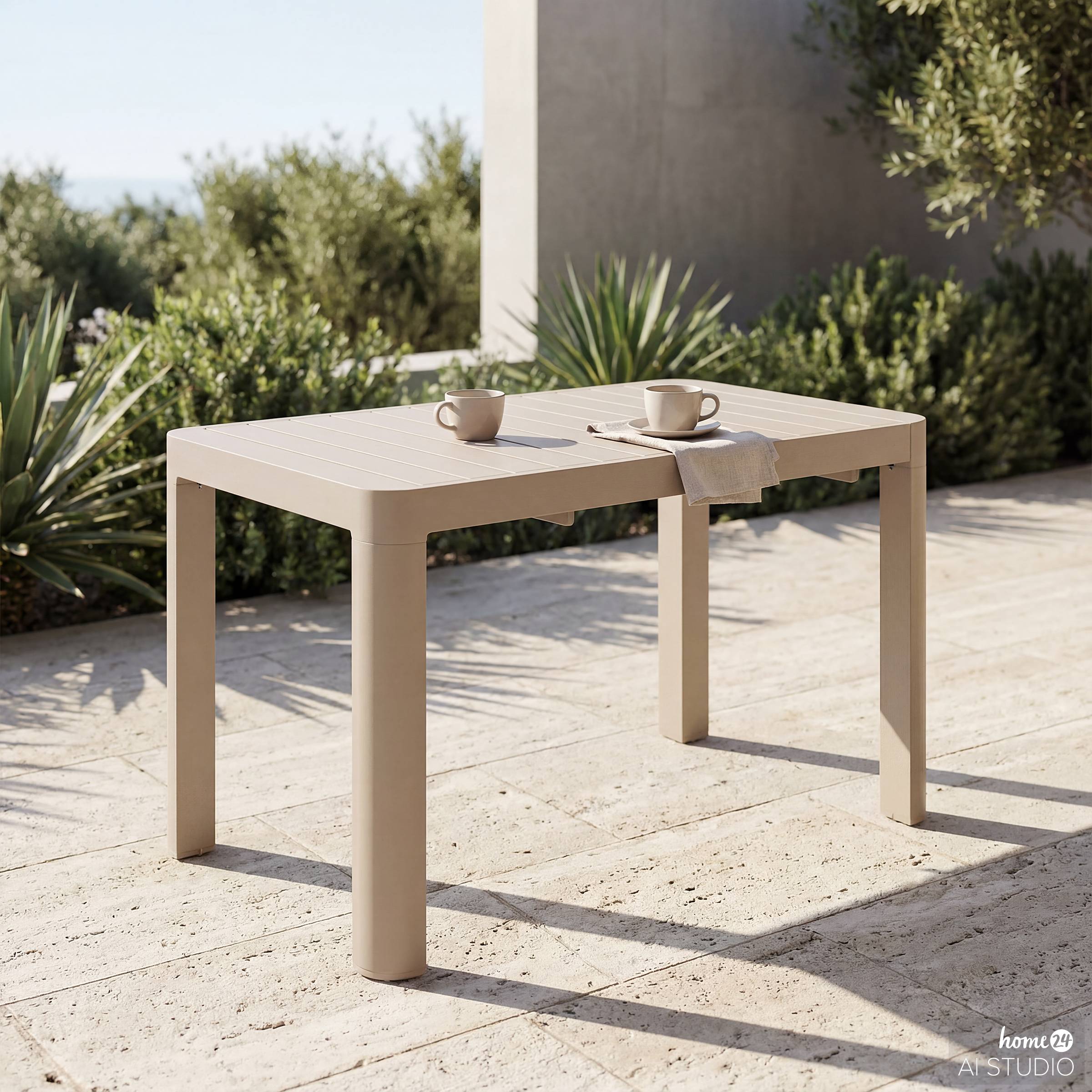 Garden Table Yaro Extendable Aluminum Beige