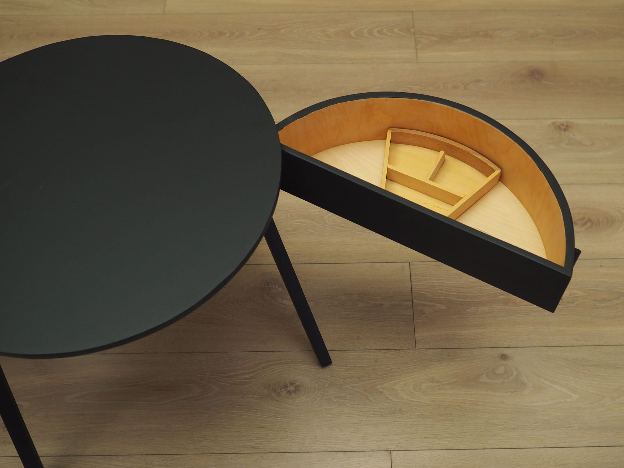 Side table wood brown 1970s