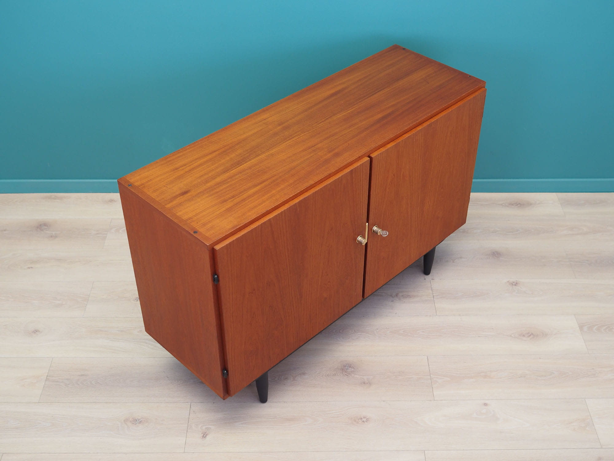 Vintage Schrank Teakholz Braun 1970er Jahre