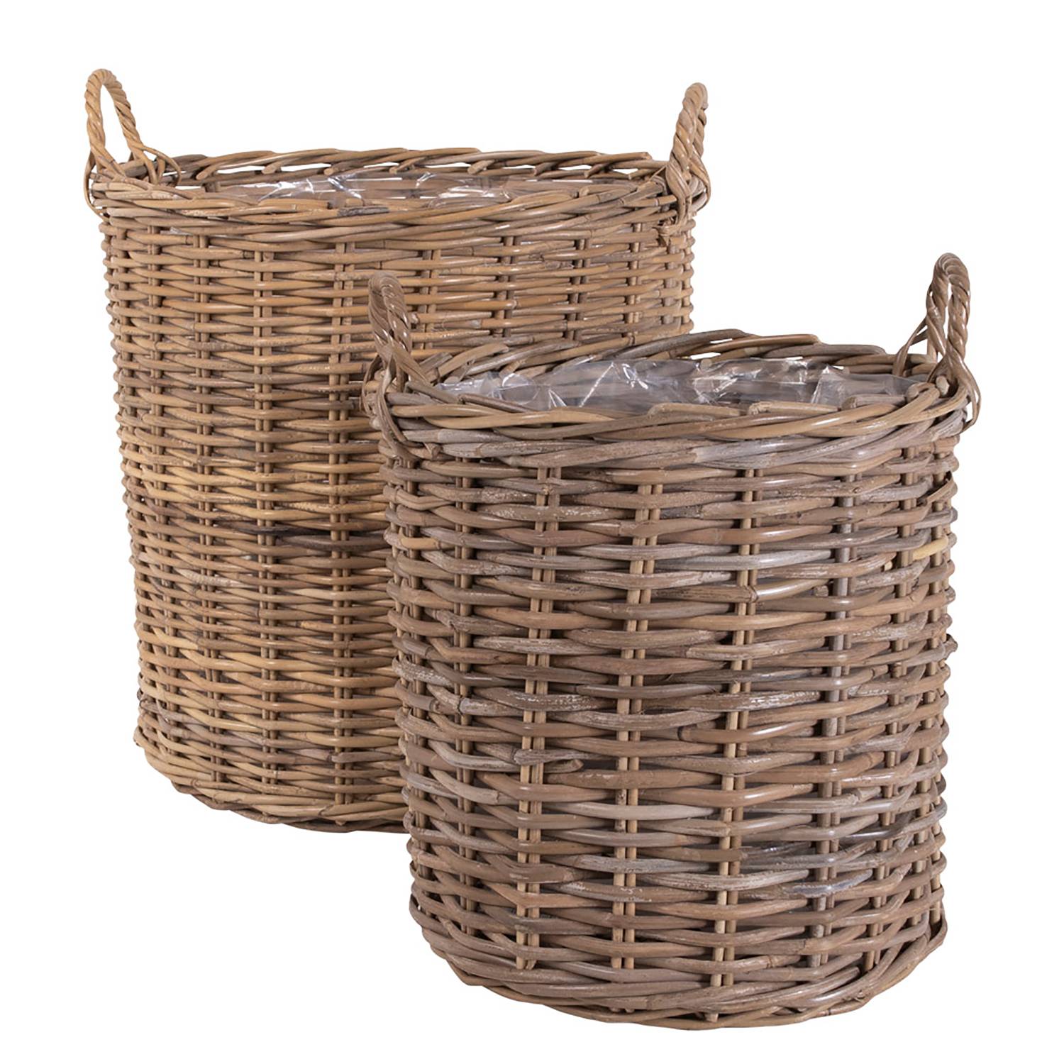  Indo Kubu Cubu Korb 2er-Set Rattan
