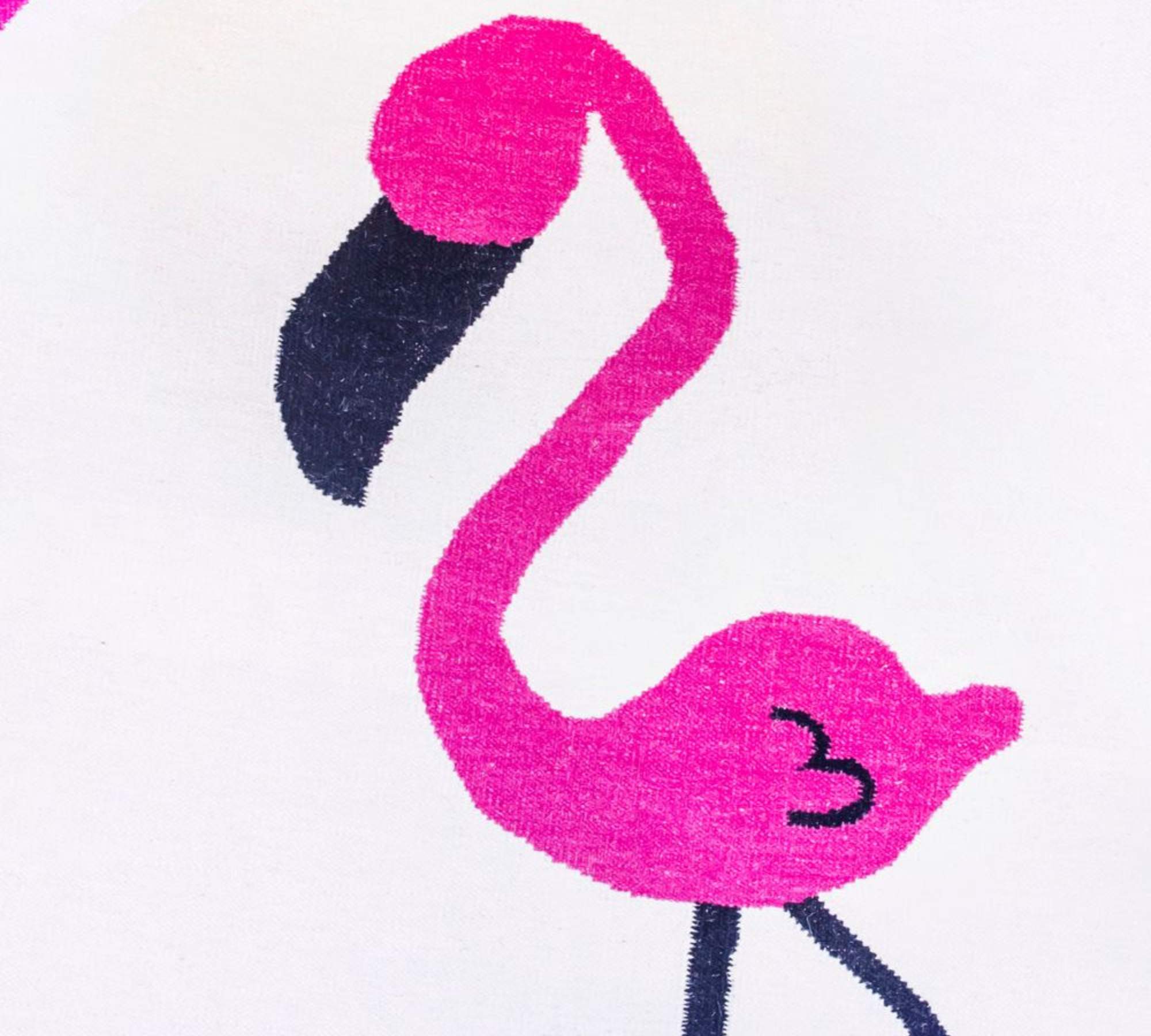 Runder Teppich Flamingo Pink 140 cm