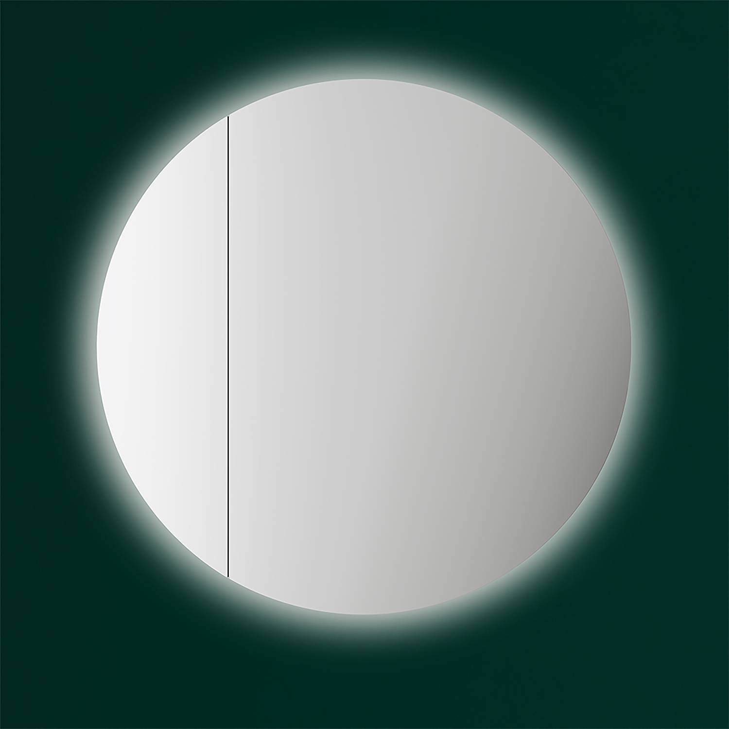 LED mirror cabinet Picasso Mirror glass Aluminum White