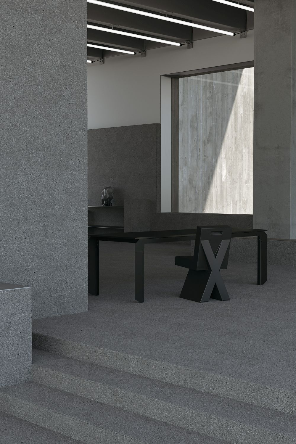 X-CHAIR Stuhl Schwarz
