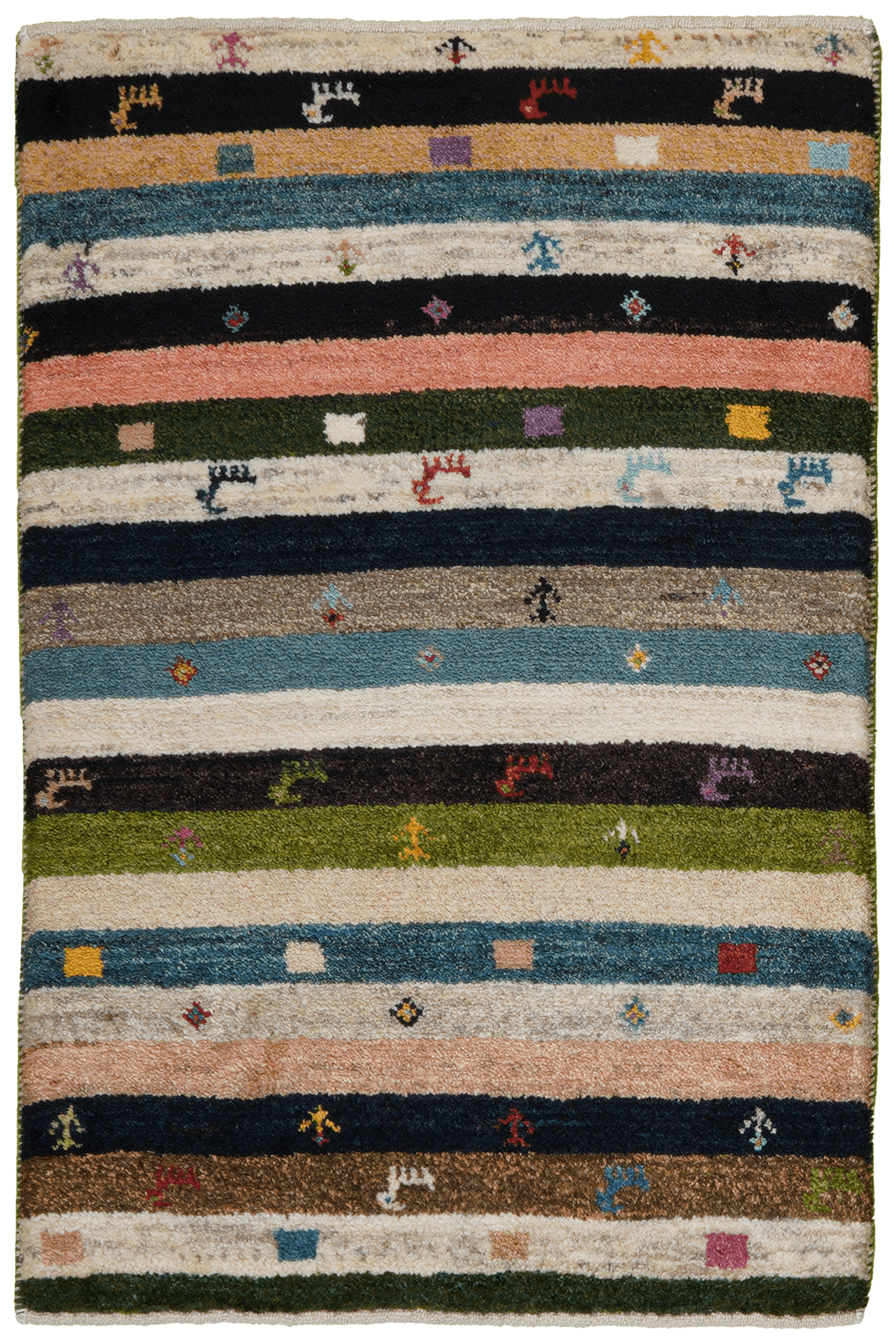 Gabbeh Carpet Wool Multicolor