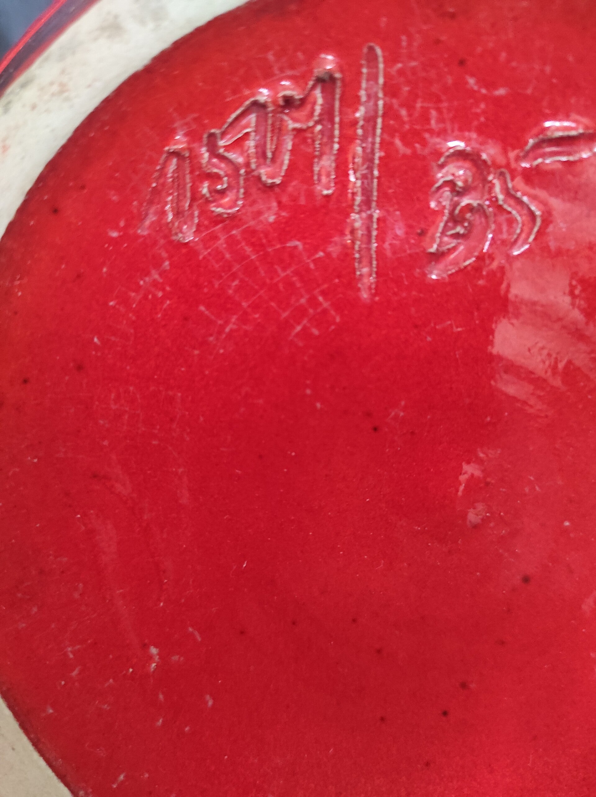1501-35 Vase Keramik Rot