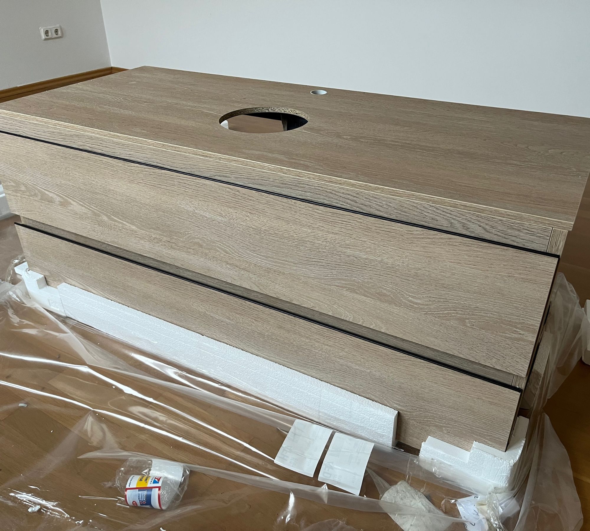 Componibili Waschbeckenunterschrank Holz Natur