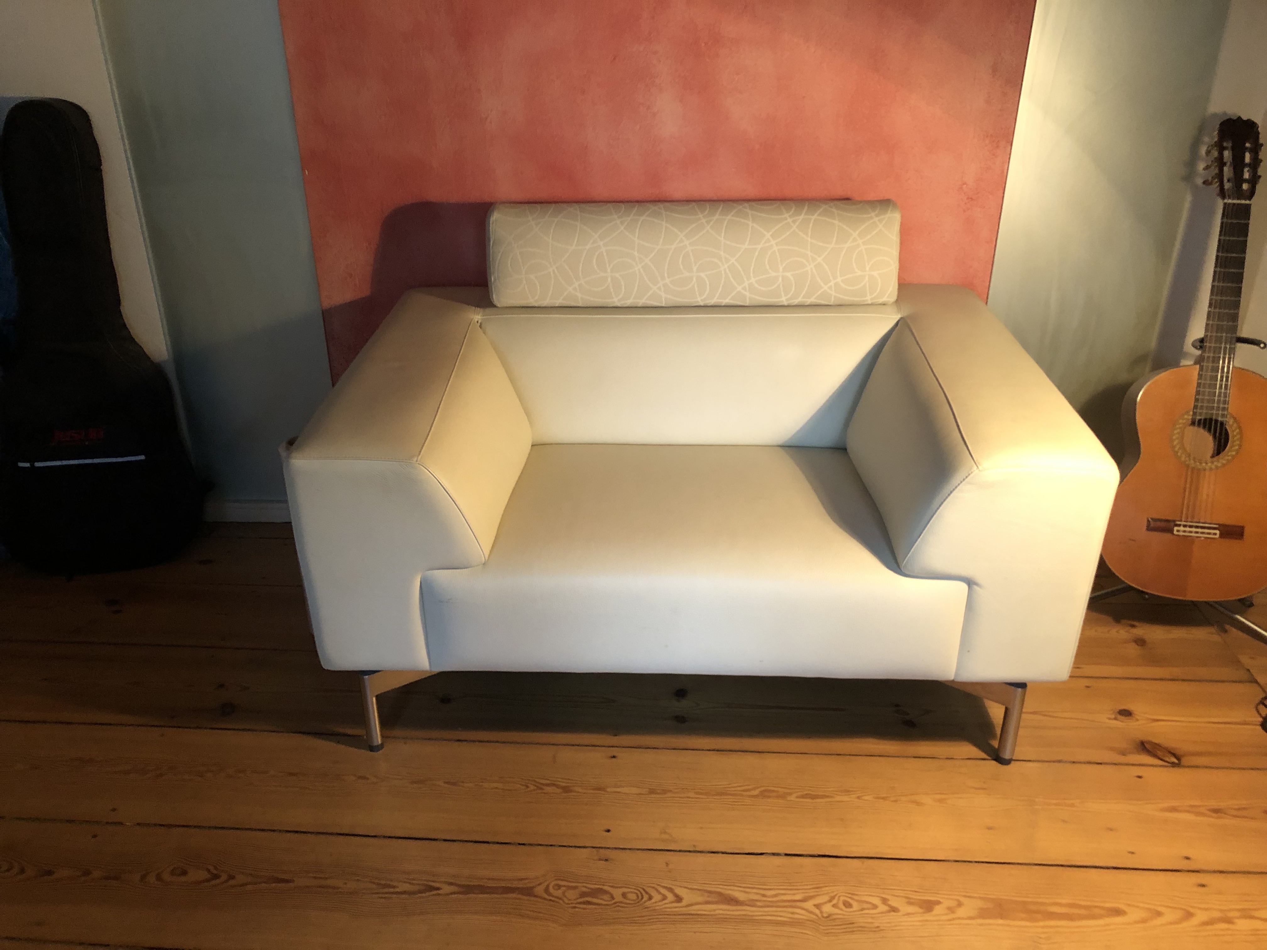 Loveseat Howlo Leder Beige