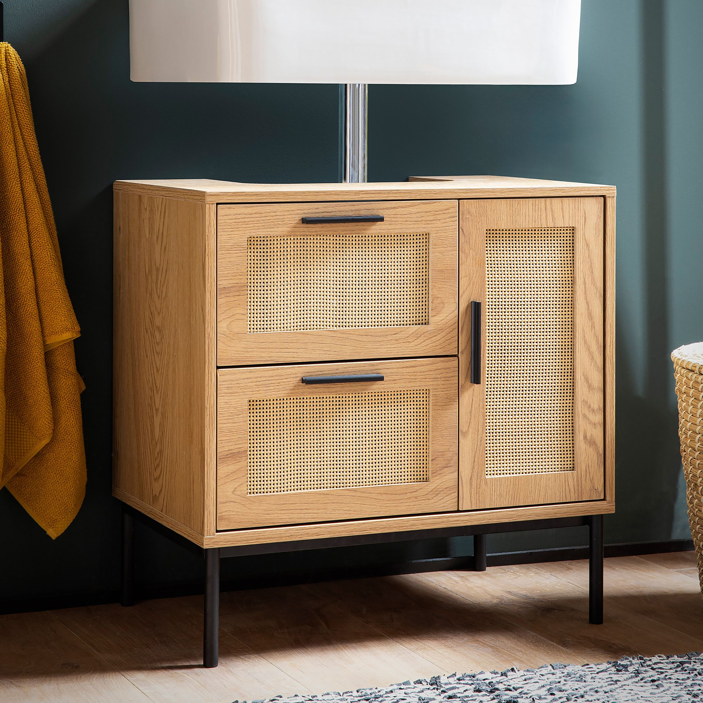 Ohoni B Vanity Unit Oak Look
