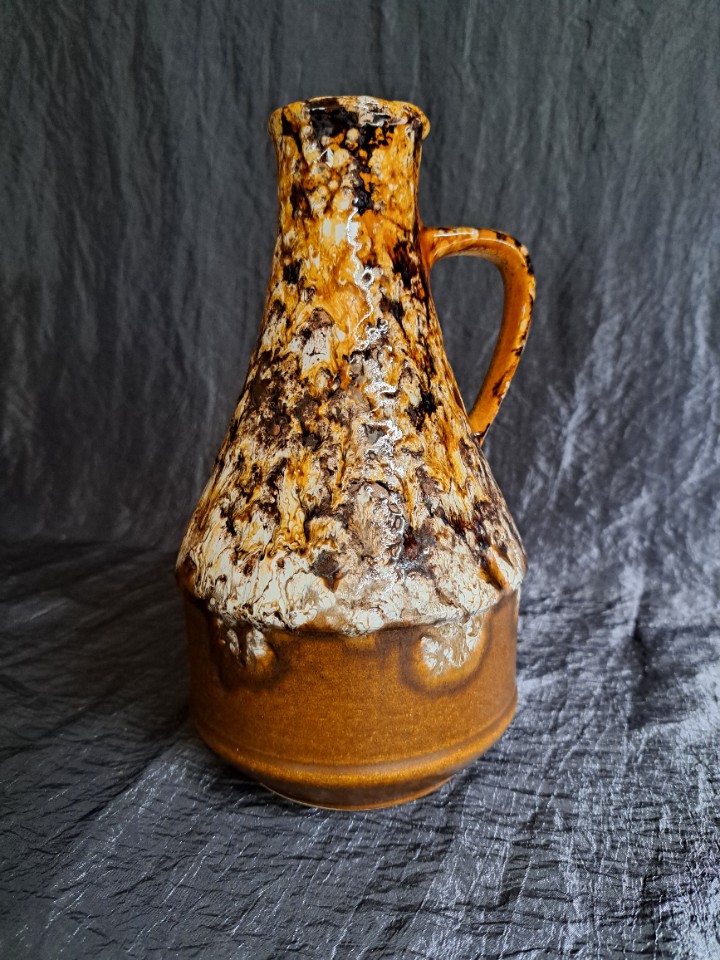 Vintage Vase Keramik Braun