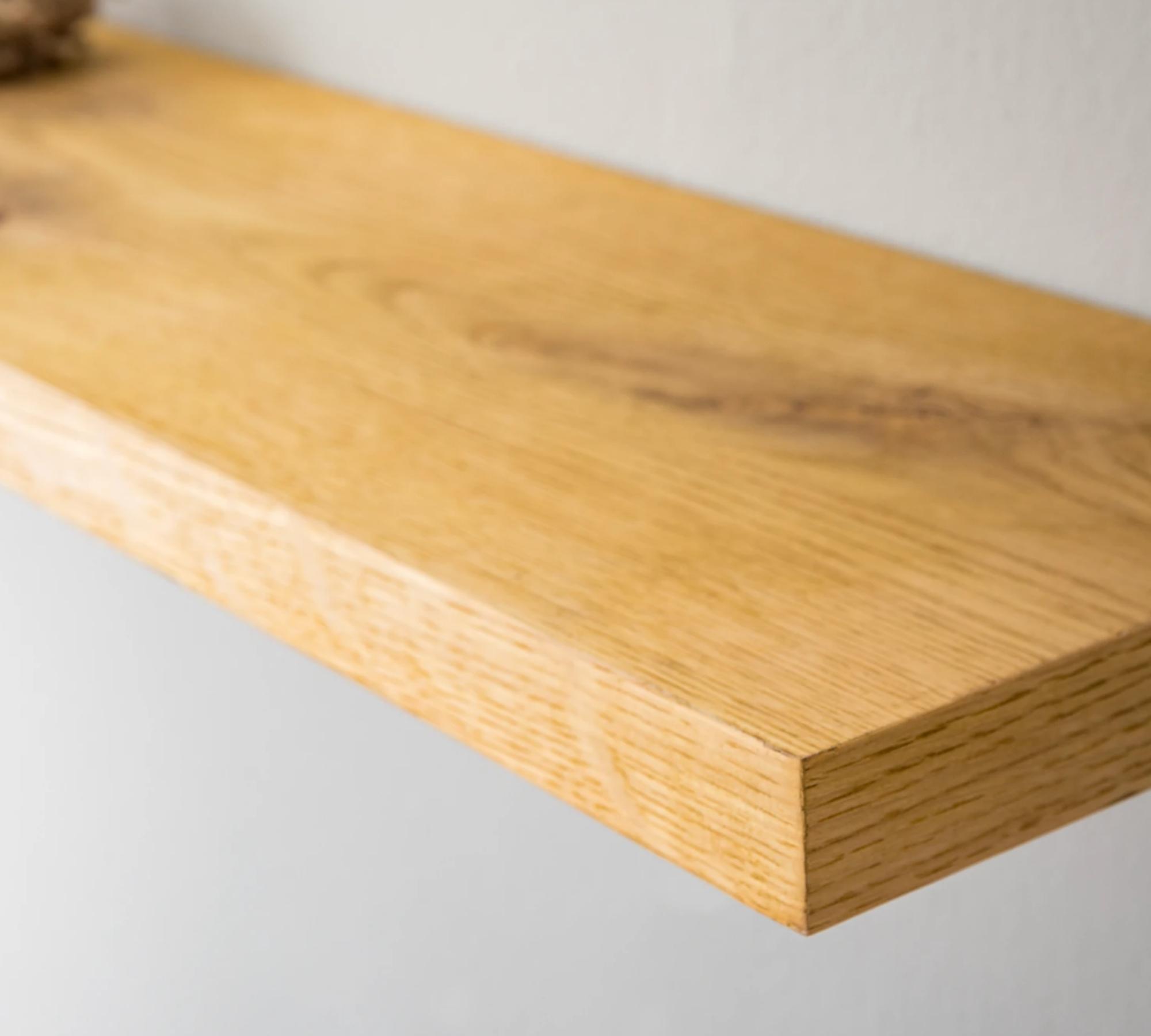 Wall shelf MDF veneered Brown