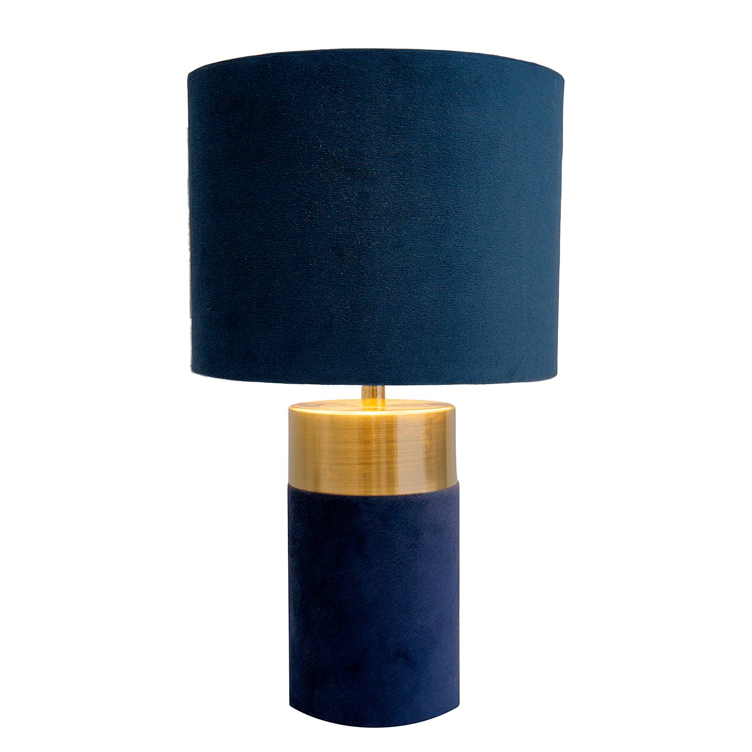 Bordo Table Lamp Iron Textile Fleece Blue