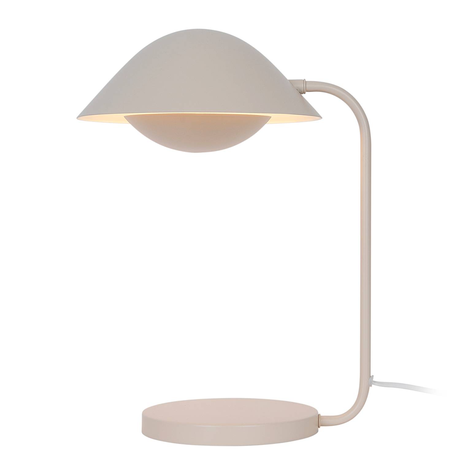 Freya Tischleuchte Aluminium Beige 1-flammig