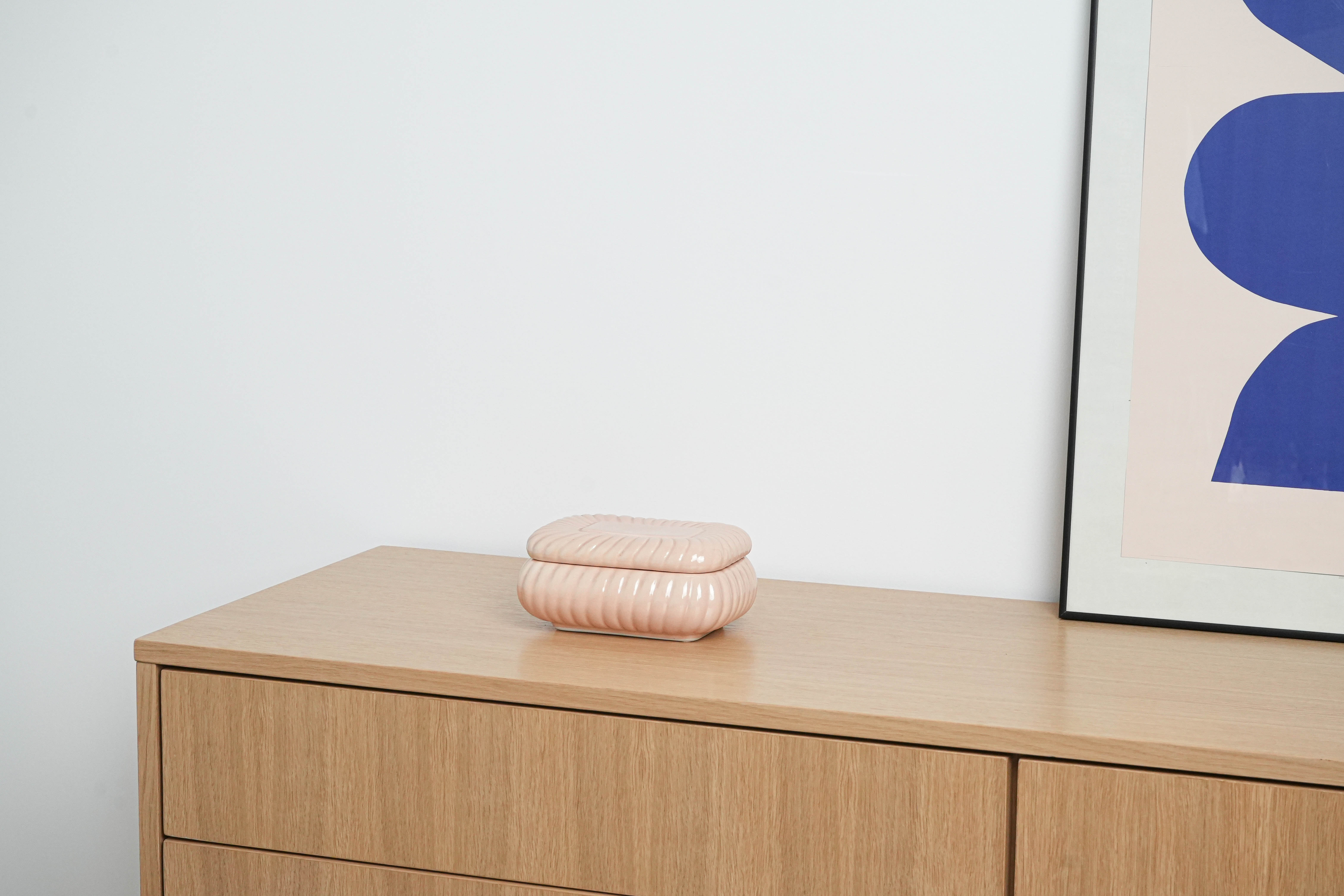 Ceramic box Pink 1970s