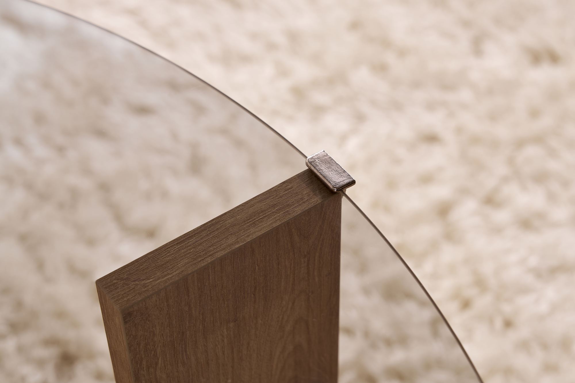 Clara Coffee table Sapphire Oak Smoke Ø75cm