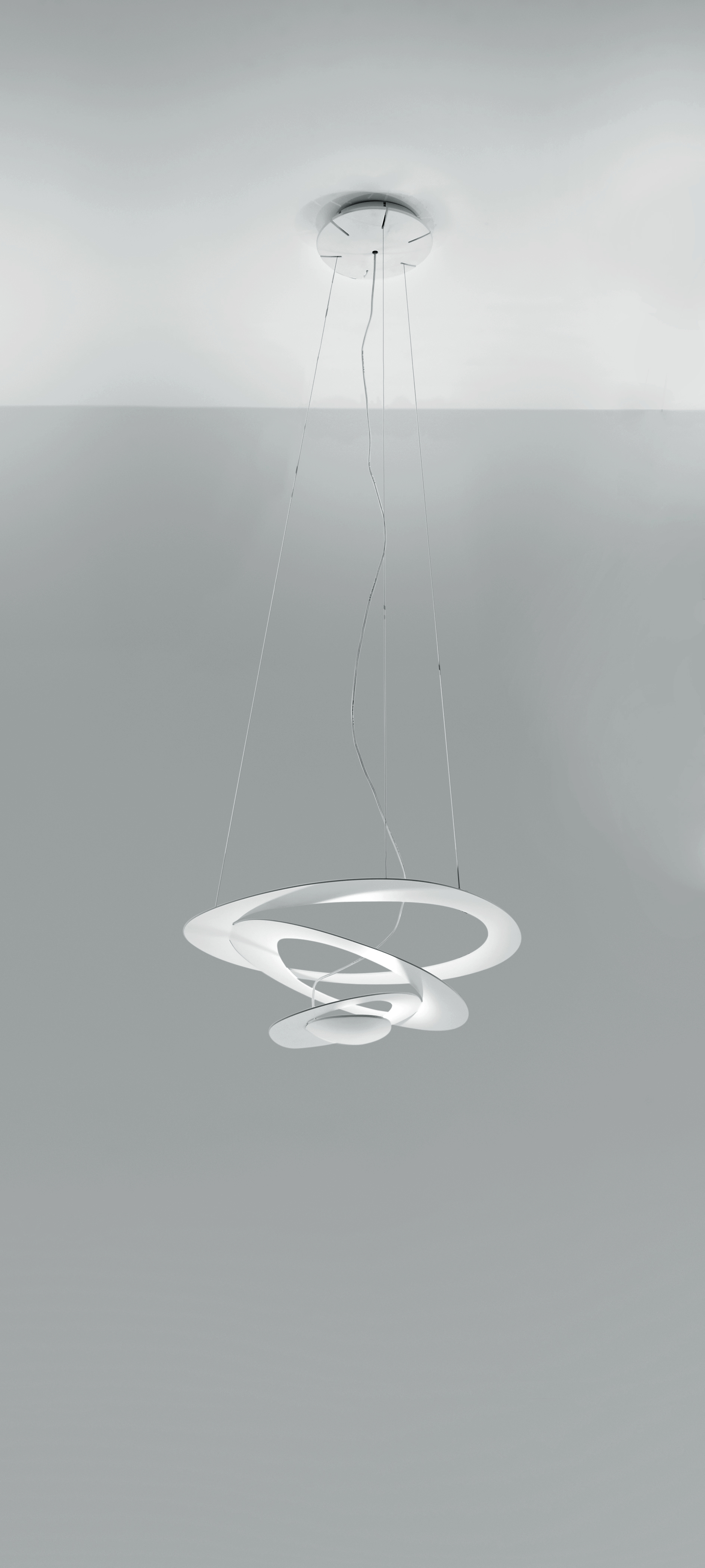 Pirce Micro Hängeleuchte Aluminium Weiß