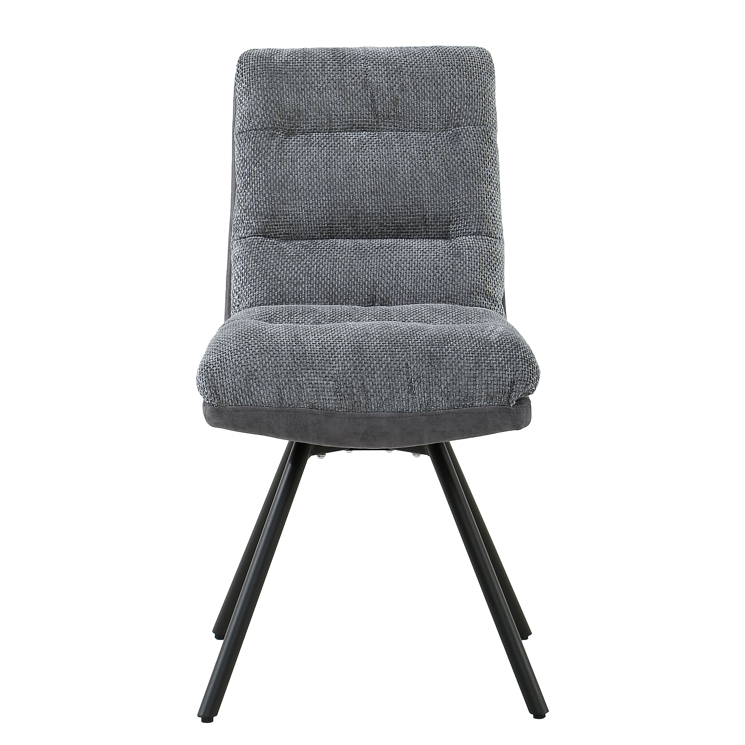 Etla Polsterstuhl 2er-Set Grau