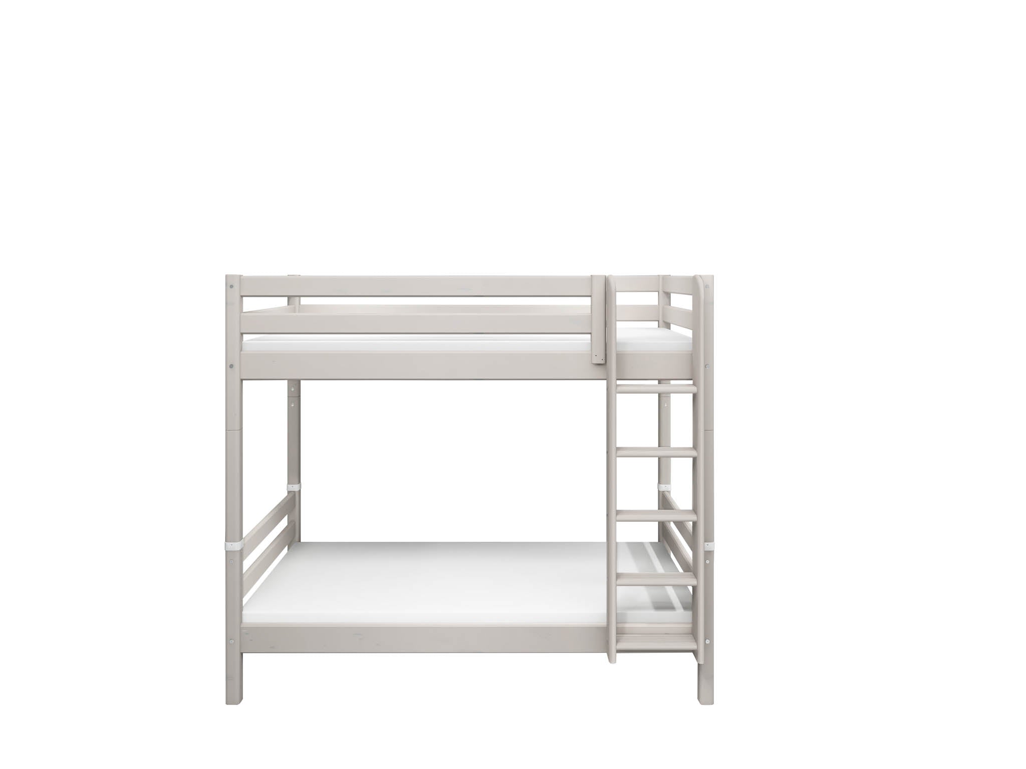 Etagenbett Leiter Holz Grau
