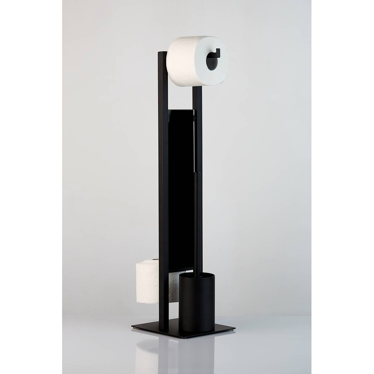 WC-Garnitur Rivalta Gehärtetes Glas Schwarz