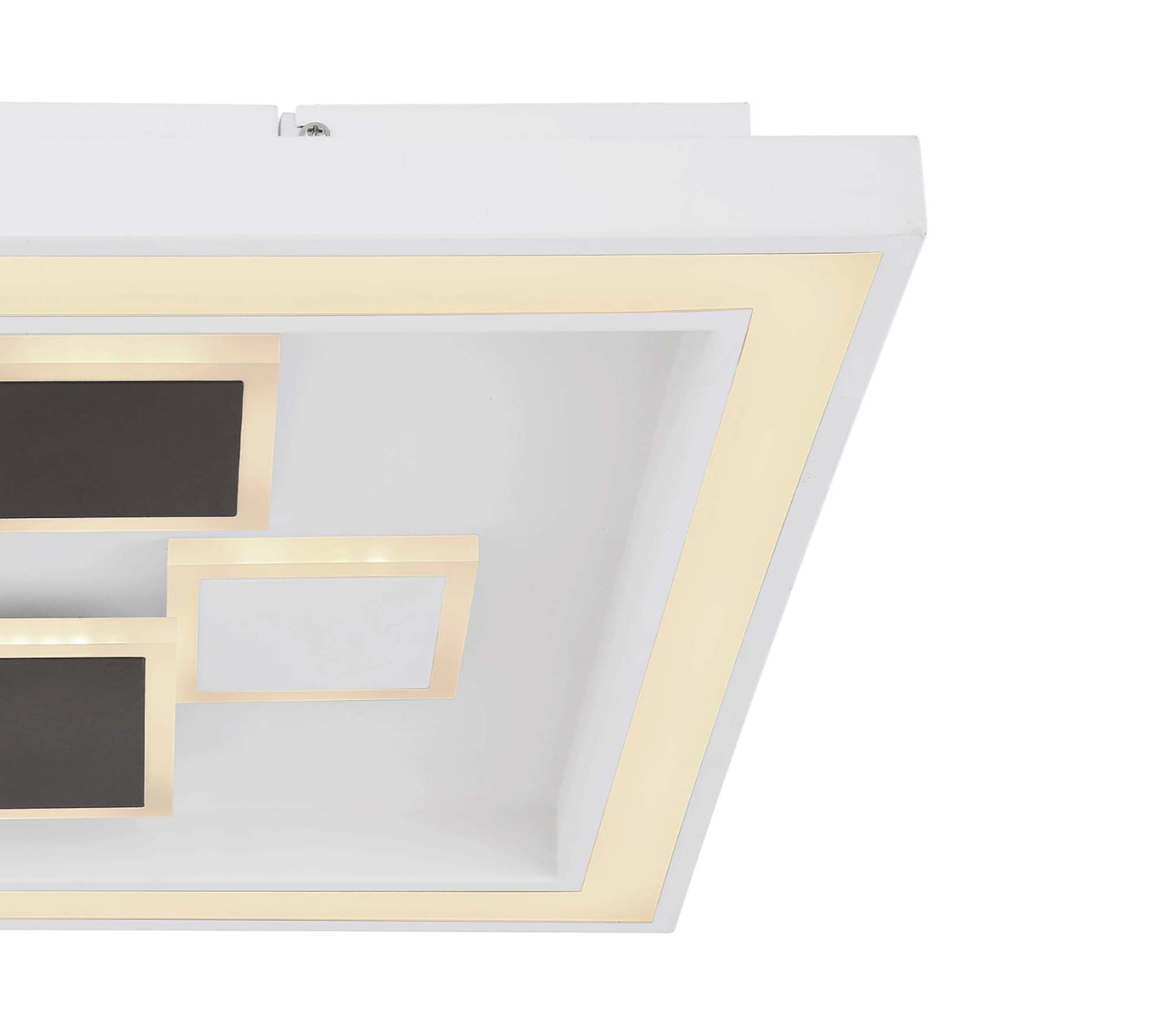 LED Deckenleuchte 2-flammig Acrylglas Metall lackiert