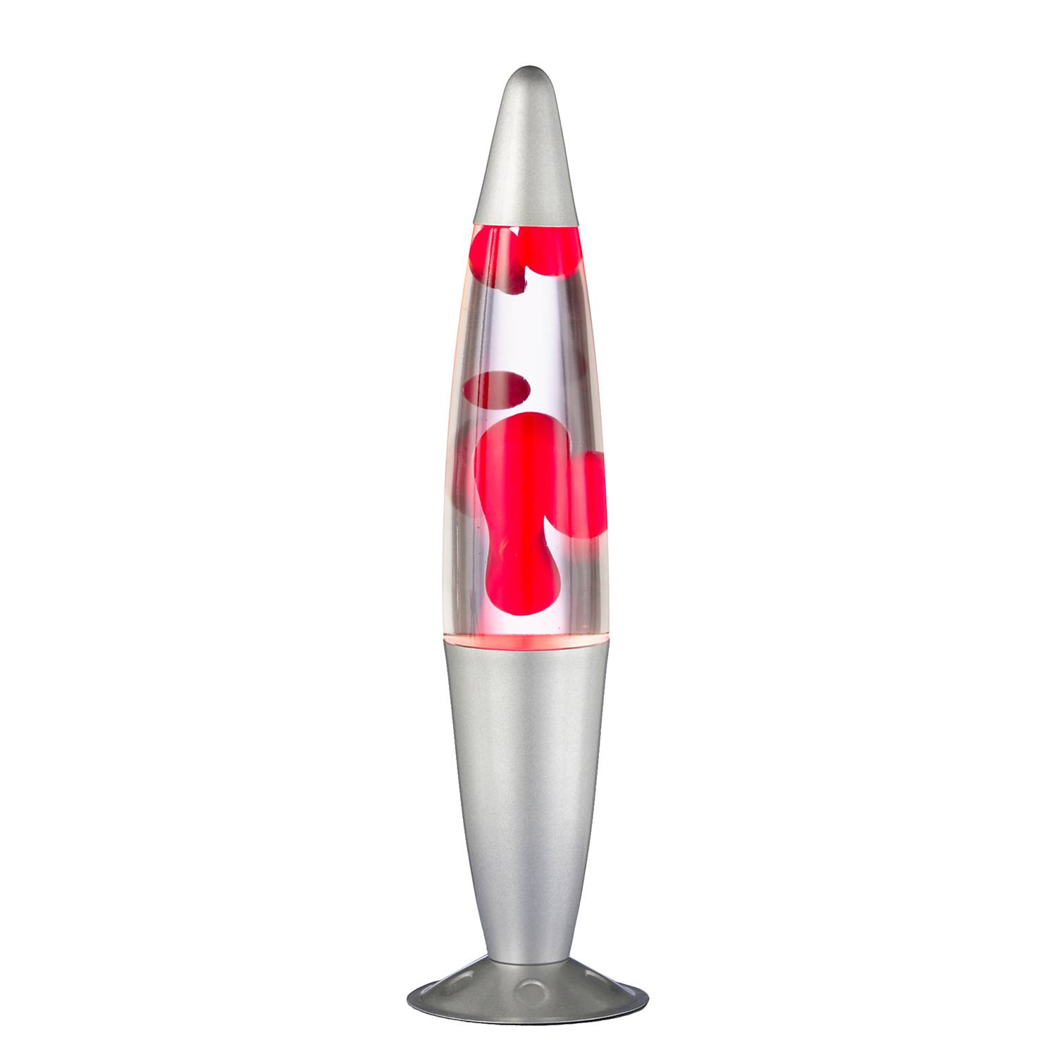 LED-Tischleuchte Lava I Klarglas Aluminium