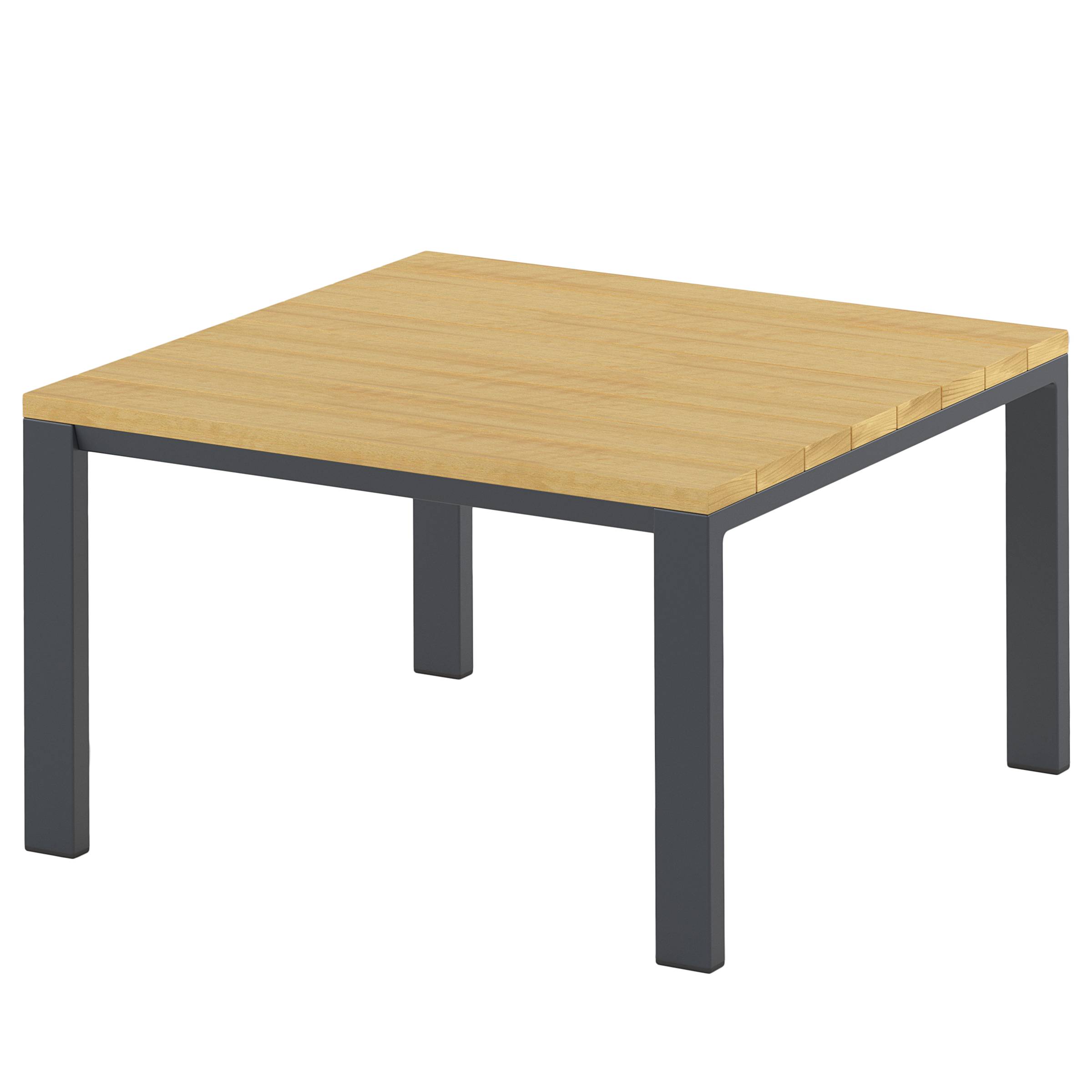 Aviel Loungetisch Aluminium Eukalyptus Anthrazit Braun