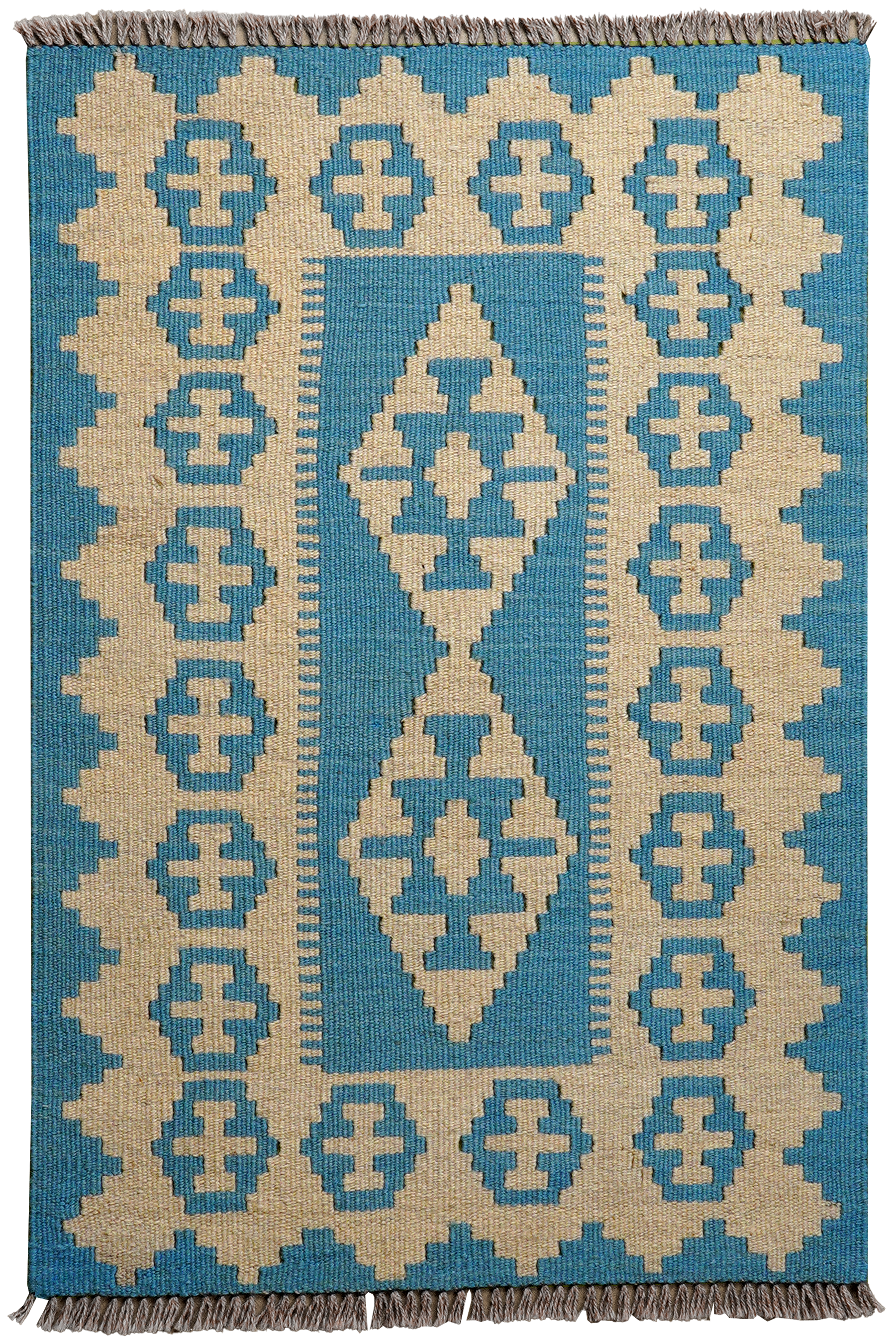 Kilim Gashgai Teppich Blau