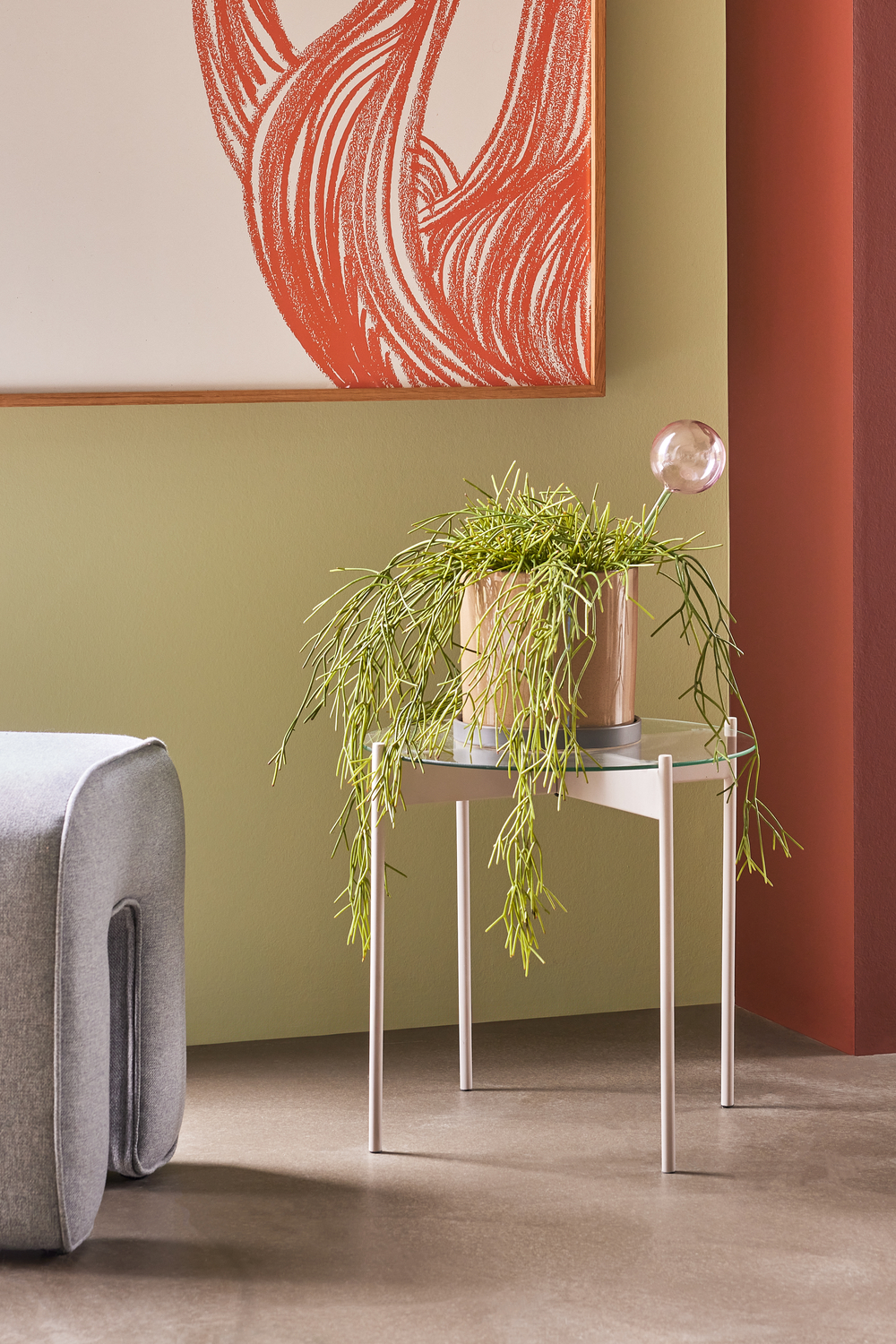 Beam Side Table Sand-colored