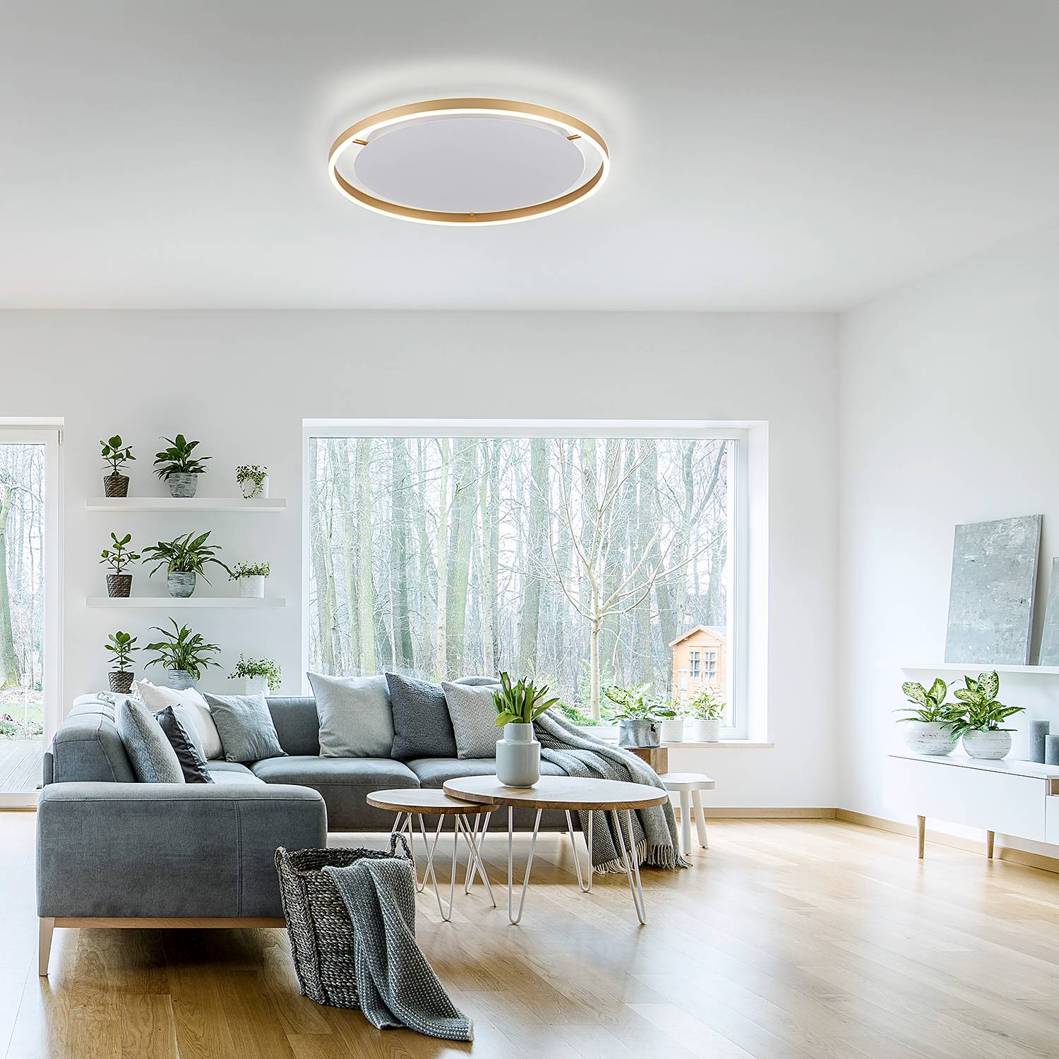 LED-Deckenleuchte Ritus Typ B Aluminium Messing