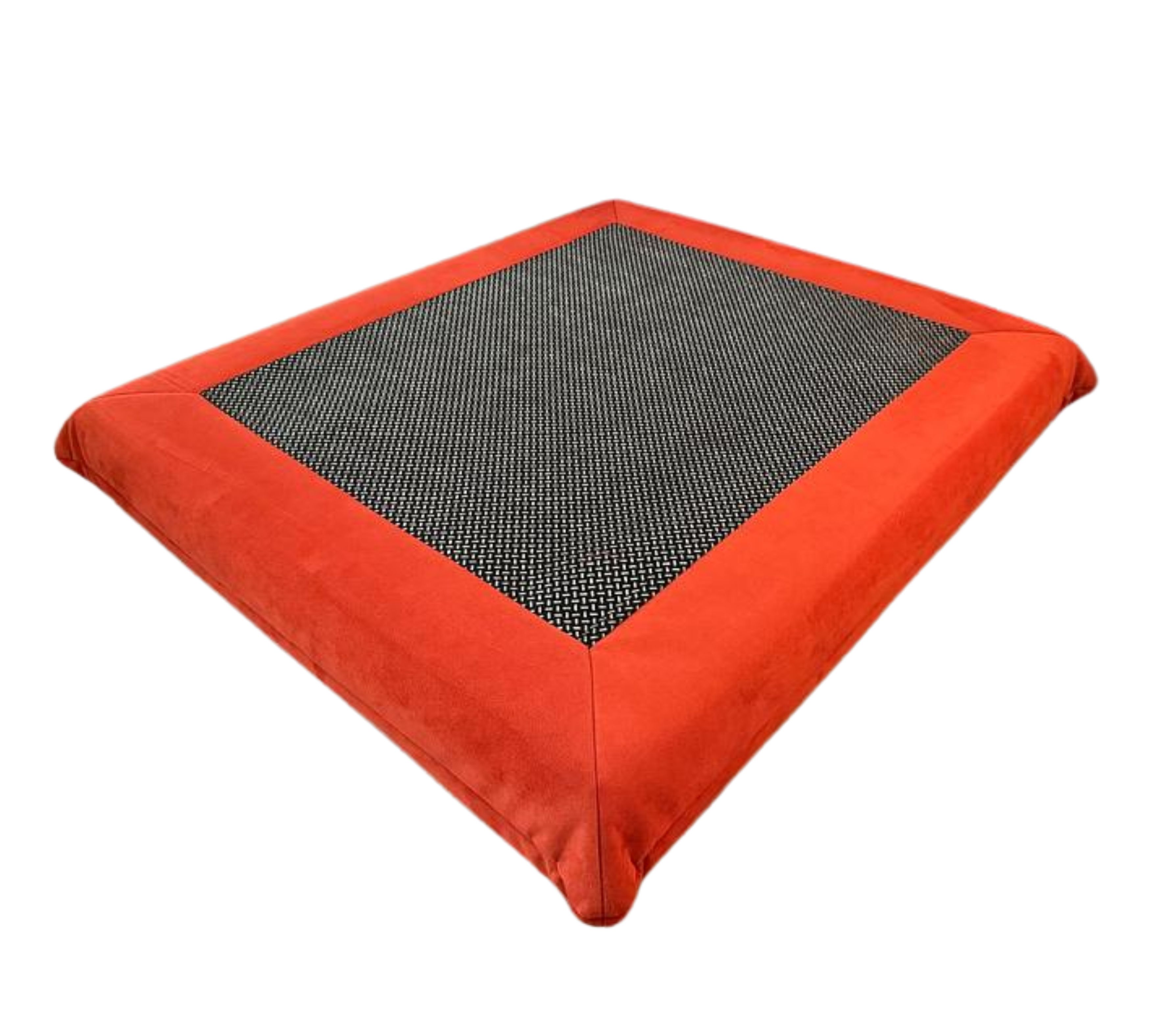 Togo Sofa 4-Teilig Stoffbezug Vollschaum Orange