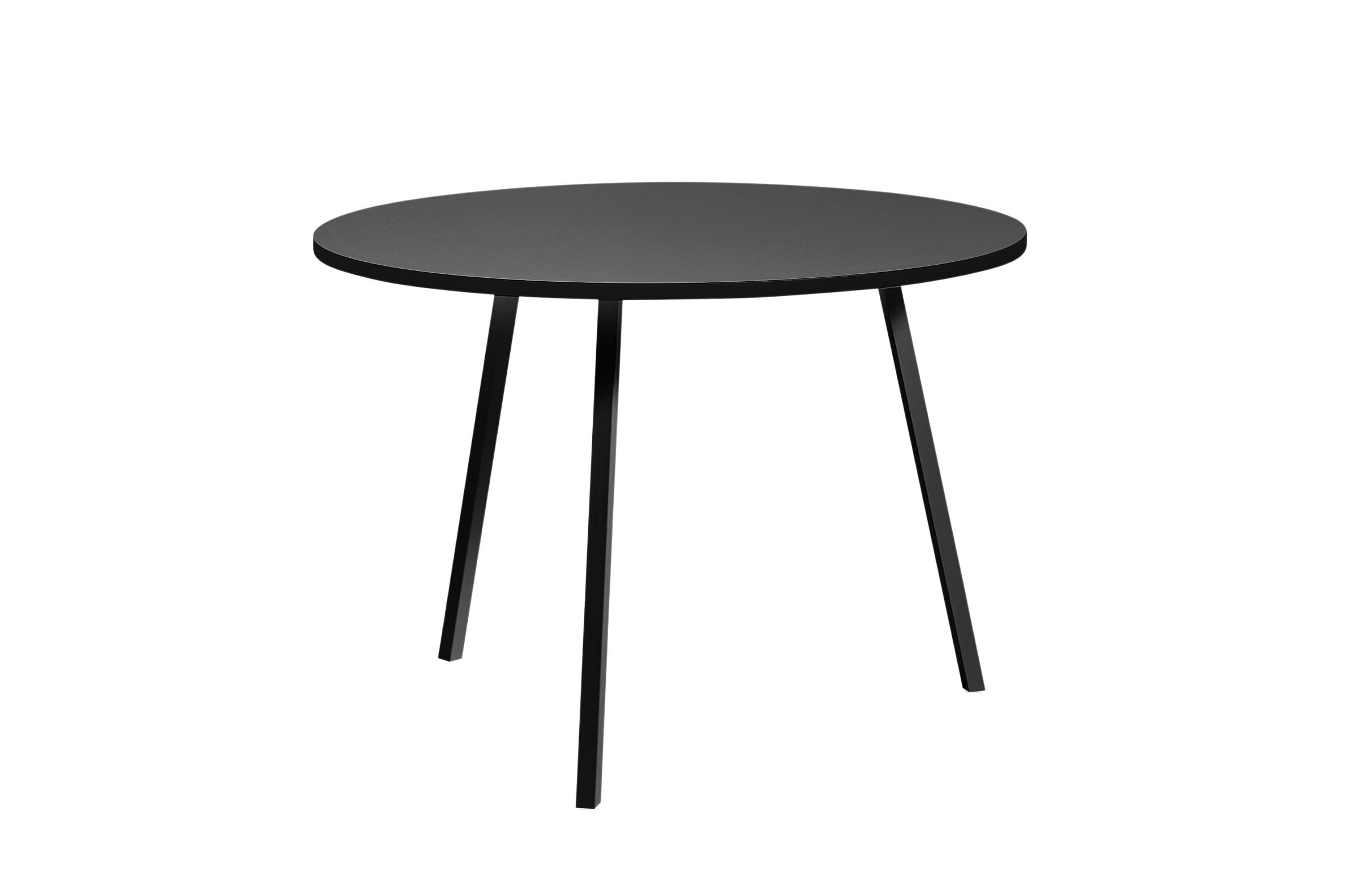 Loop Stand Round Table schwarz
